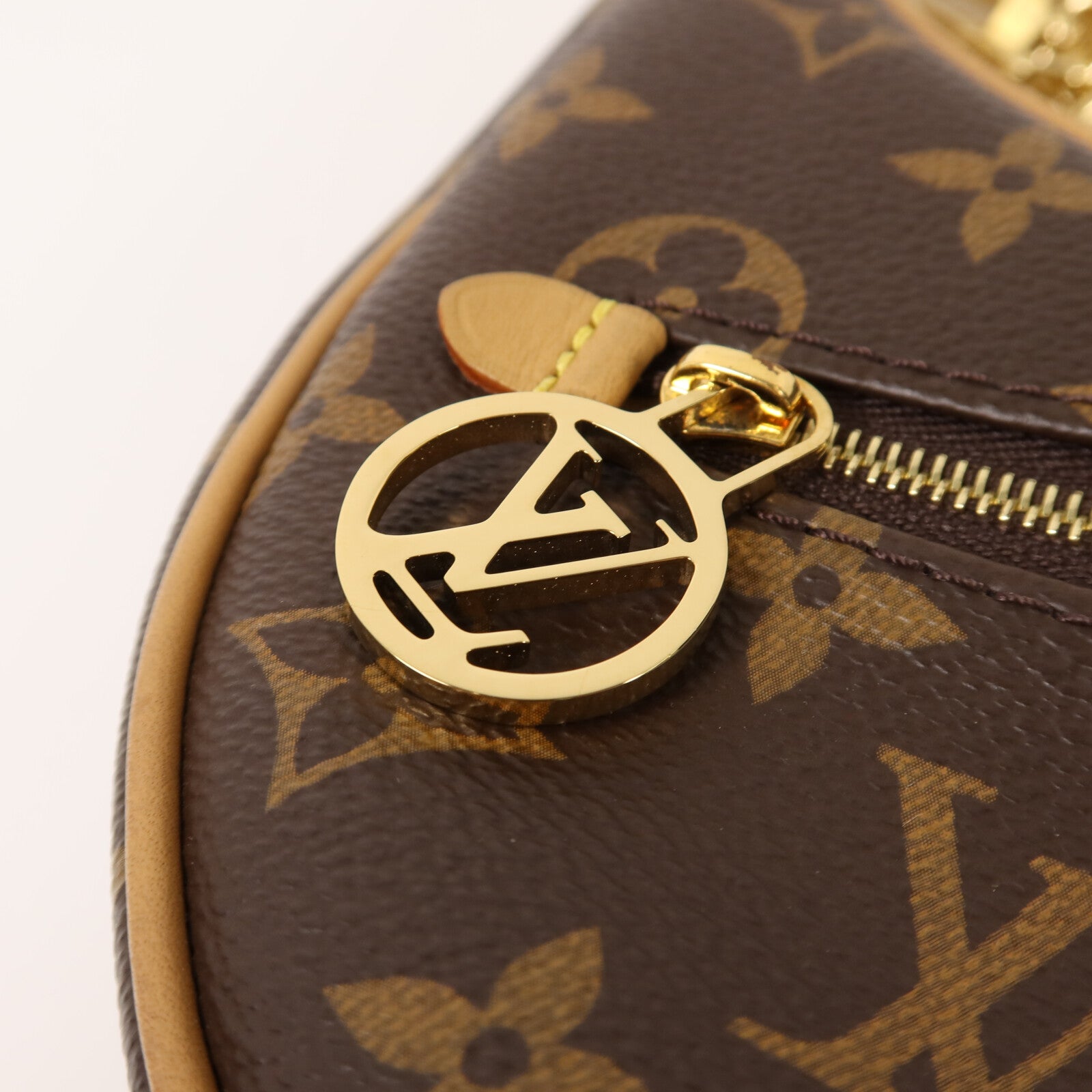LOUIS VUITTON Monogram Loop金扣肩背袋棕色