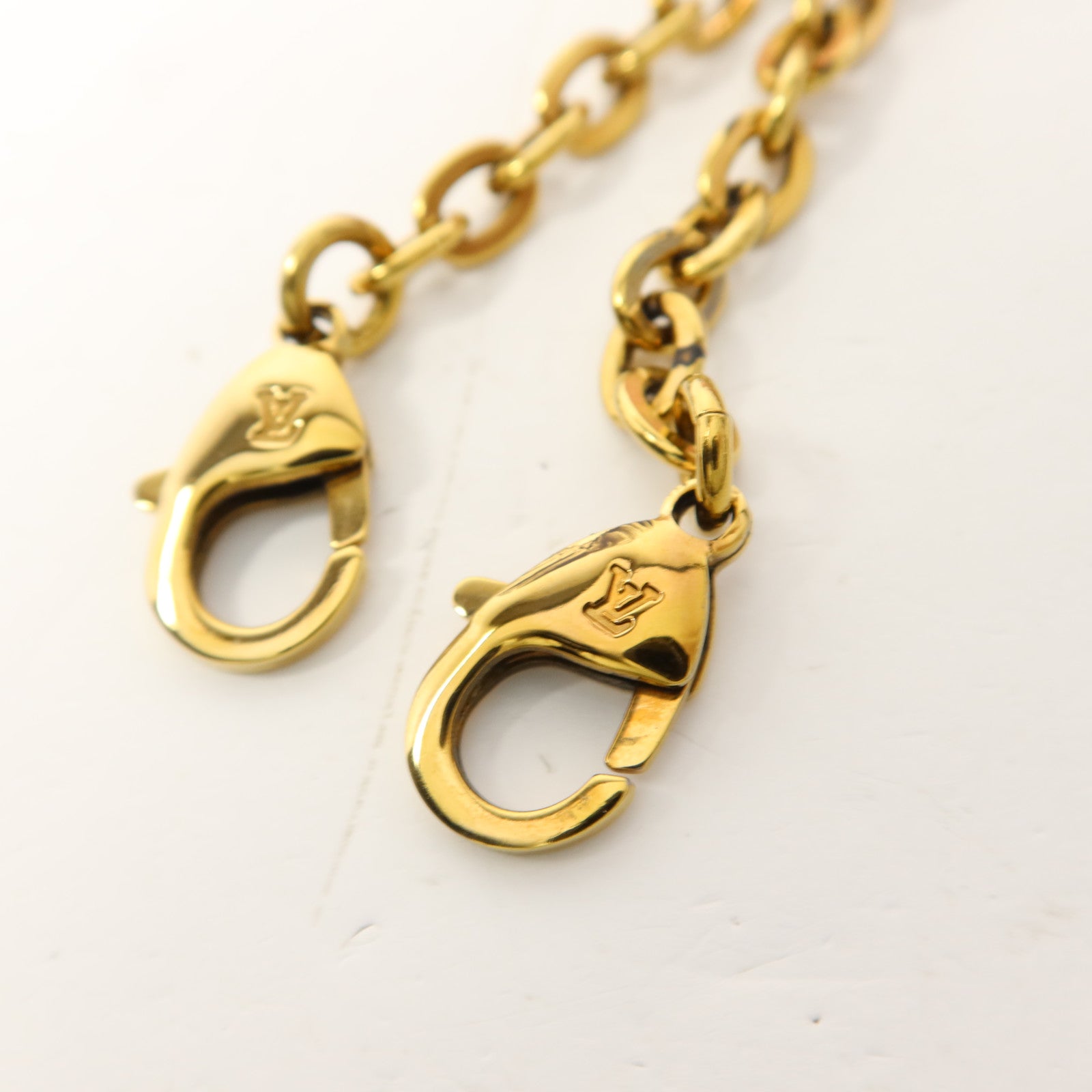 LOUIS VUITTON Monogram Flore Chain Wallet金扣鏈帶肩背袋