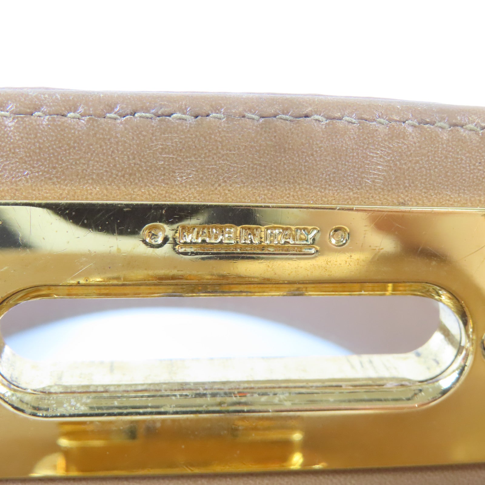 Salvatore Ferragamo 牛皮皮革2 Way Shoulder Bag金扣手挽肩背兩用袋啡色