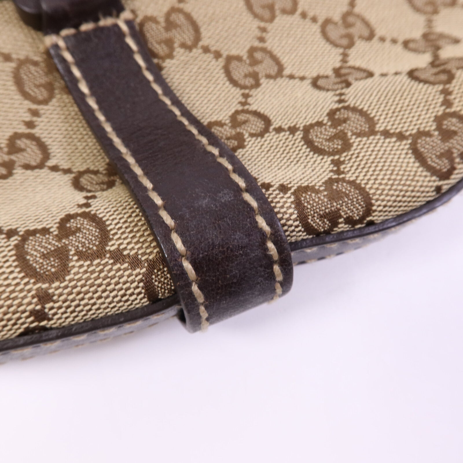 GUCCI 帆布Shoulder Bag金扣肩背袋