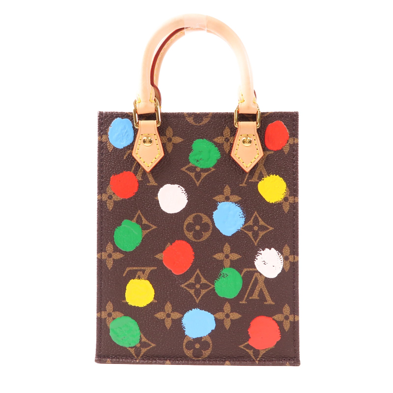 LOUIS VUITTON Monogram YK Petit Sac Plat金扣手挽肩背兩用袋