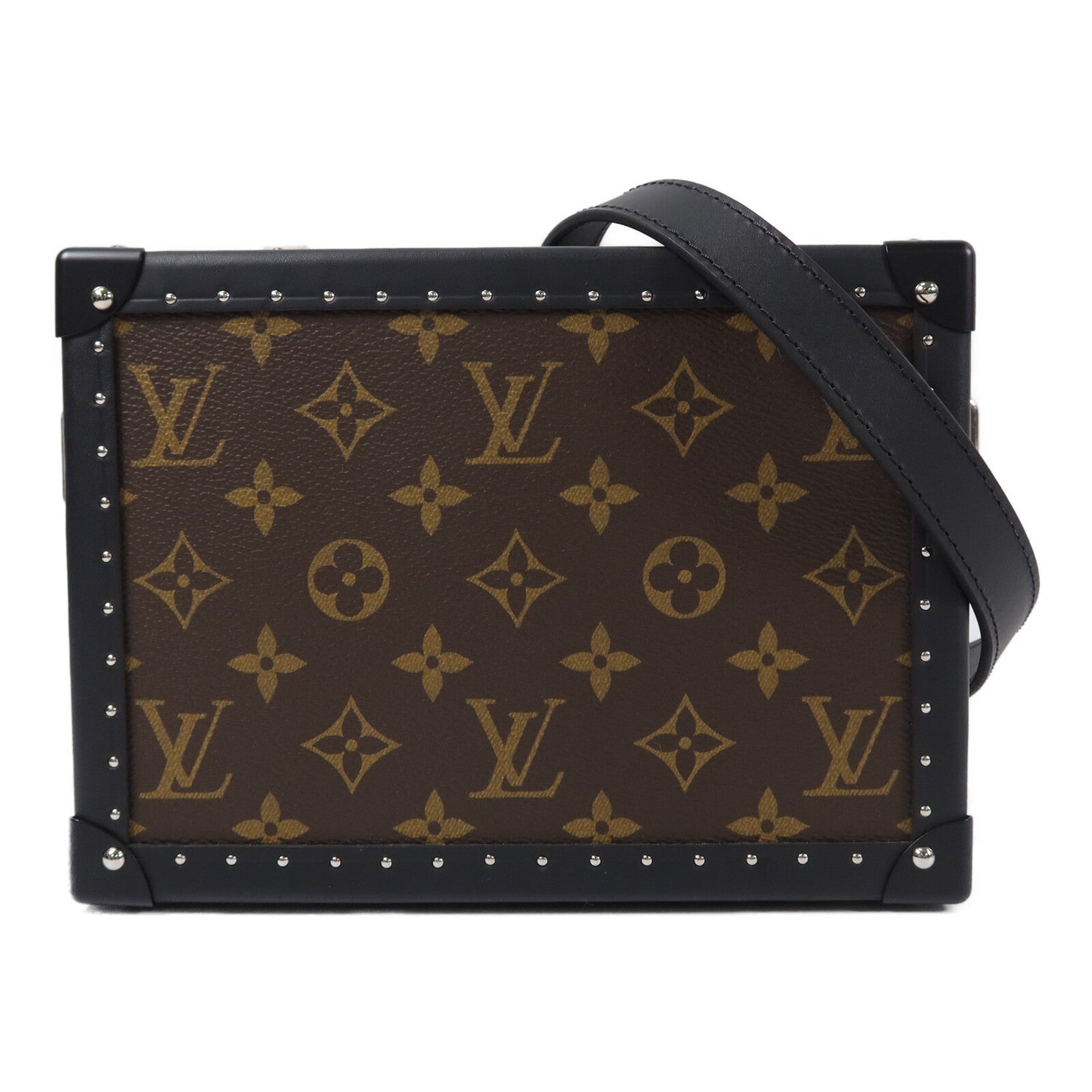 LOUIS VUITTON Monogram Macassar Clutch Box肩背袋