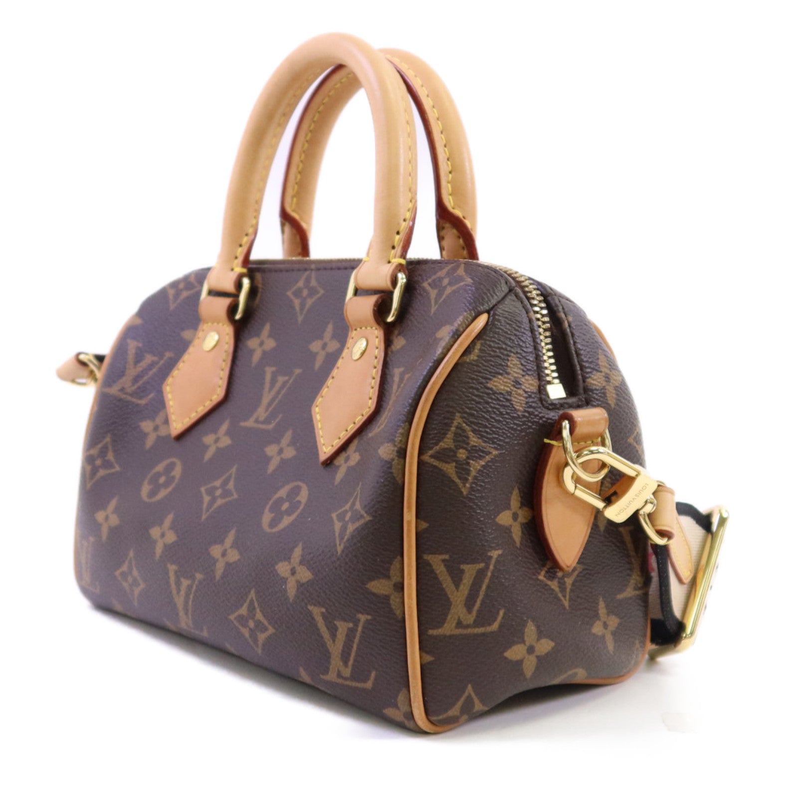 LOUIS VUITTON Monogram Speedy Bandouliere 20金扣手挽肩背兩用袋