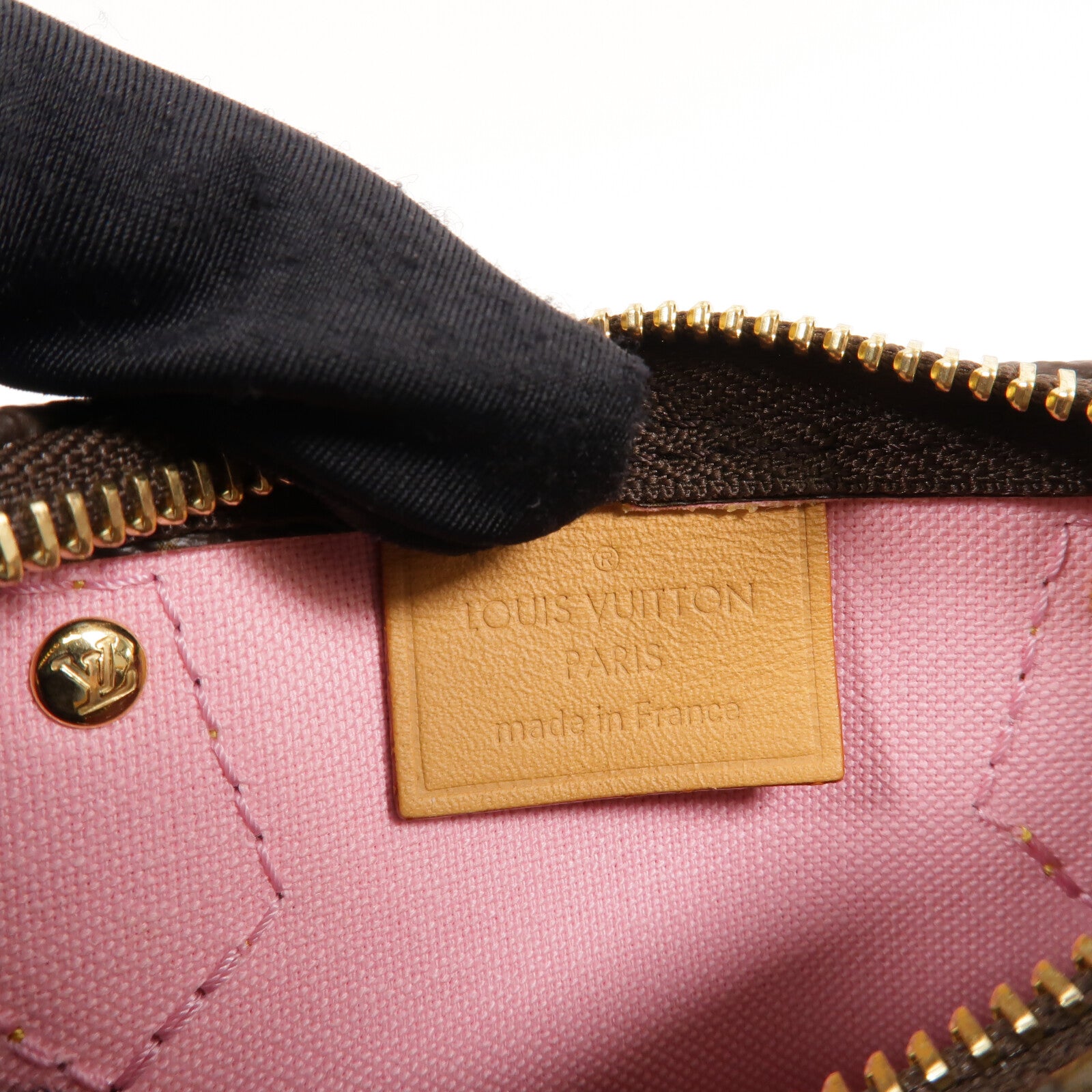 LOUIS VUITTON Monogram Vivienne Nano Speedy金扣手挽肩背兩用袋