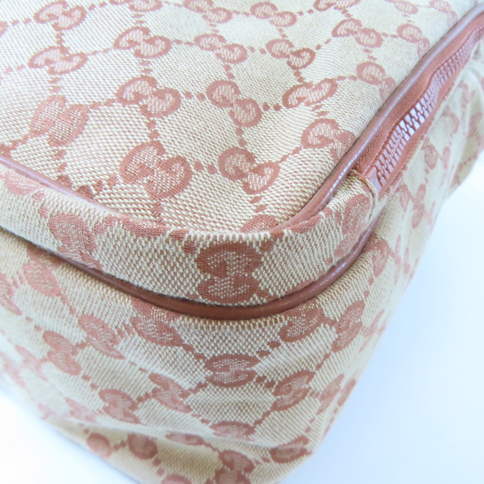 GUCCI 帆布NY Yankees銀扣背包啡色