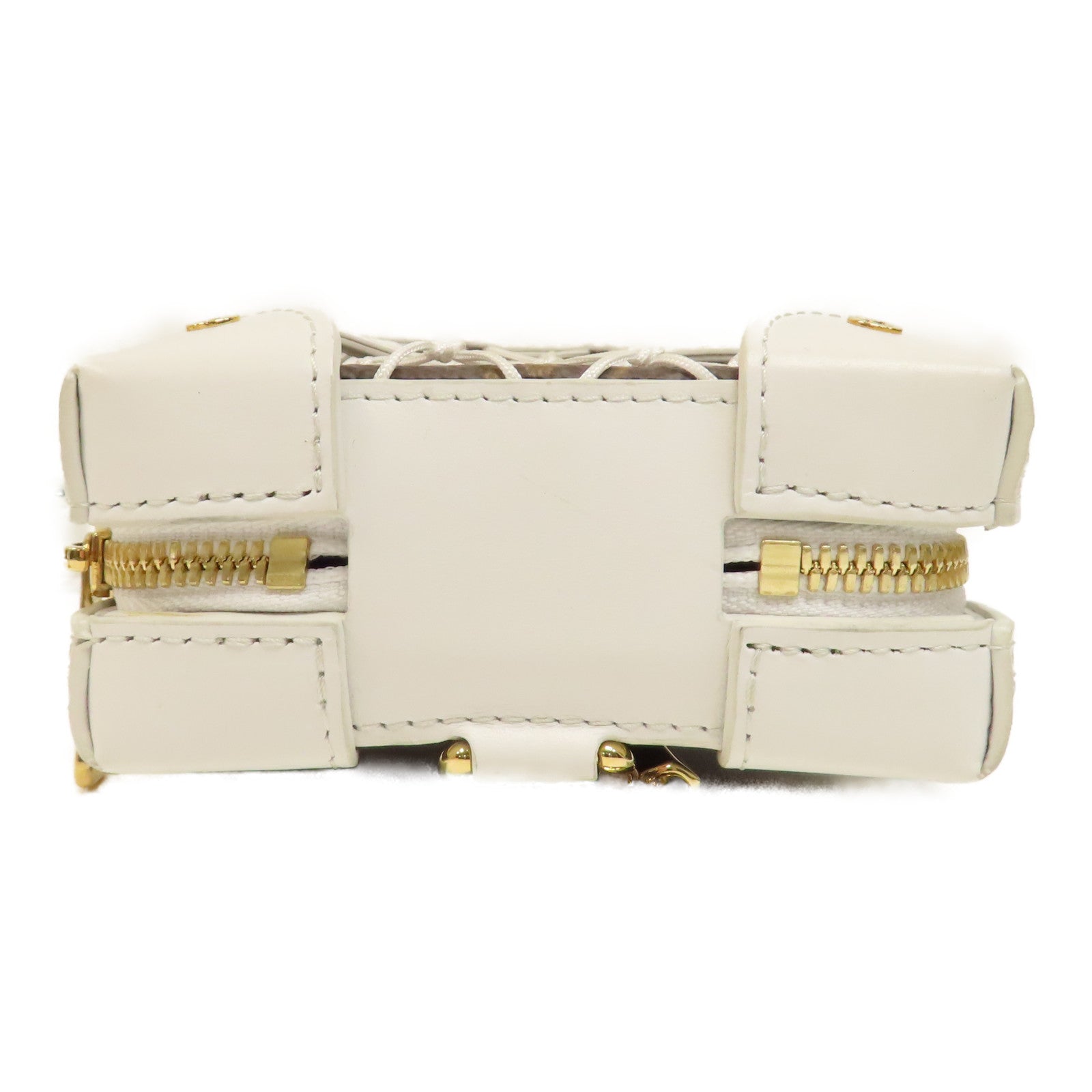 LOUIS VUITTON 【激減優惠】Monogram/皮革LVxNBA Soft Trunk金扣肩背袋啡色/白色