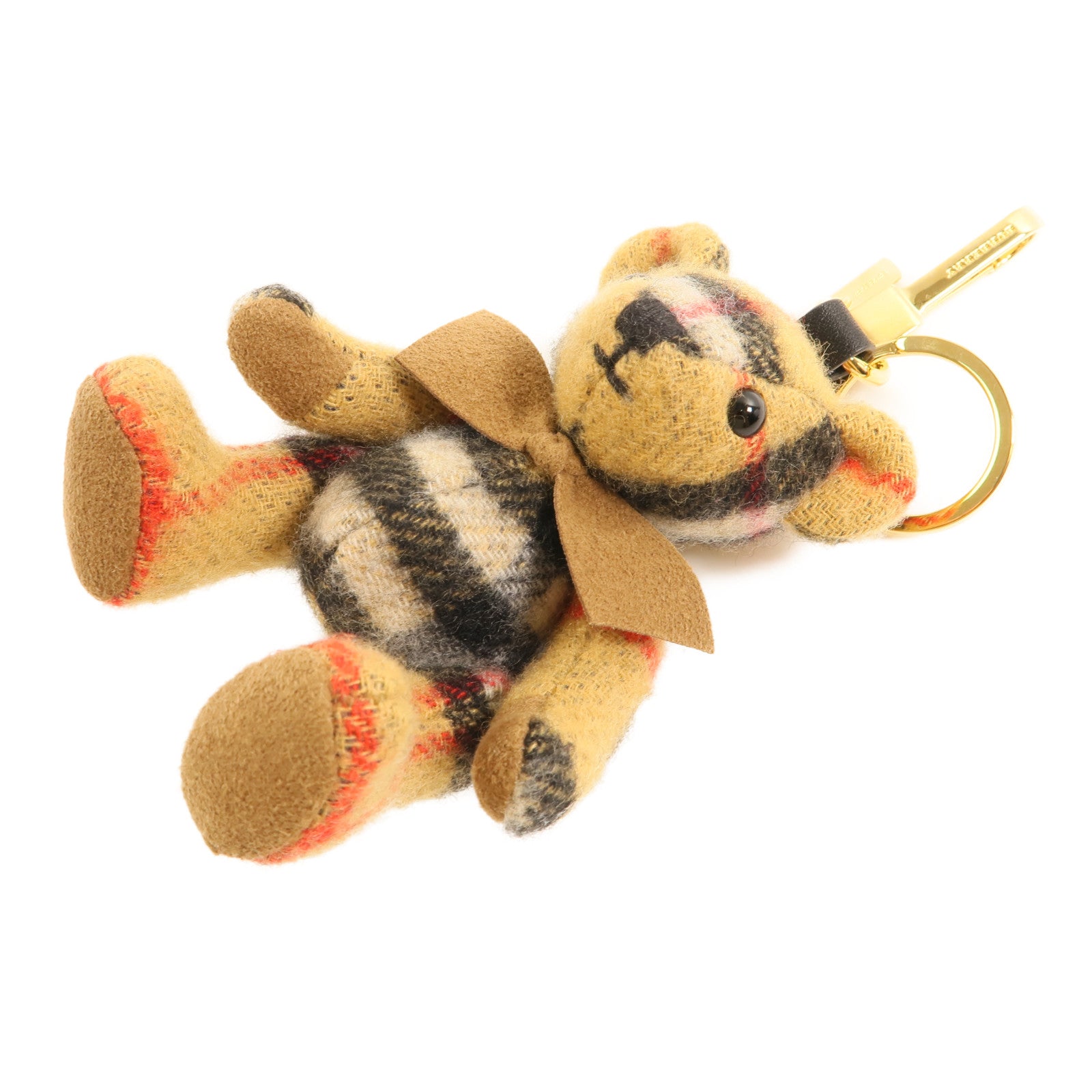 BURBERRY 棉質Thomas Bear Charm/Key Ring金扣掛飾/鑰匙圈