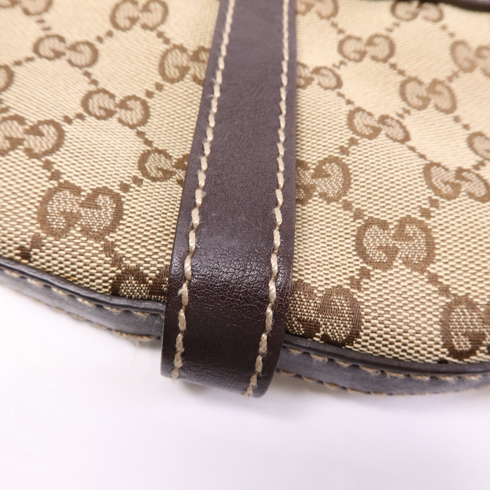 GUCCI 帆布Shoulder Bag金扣肩背袋