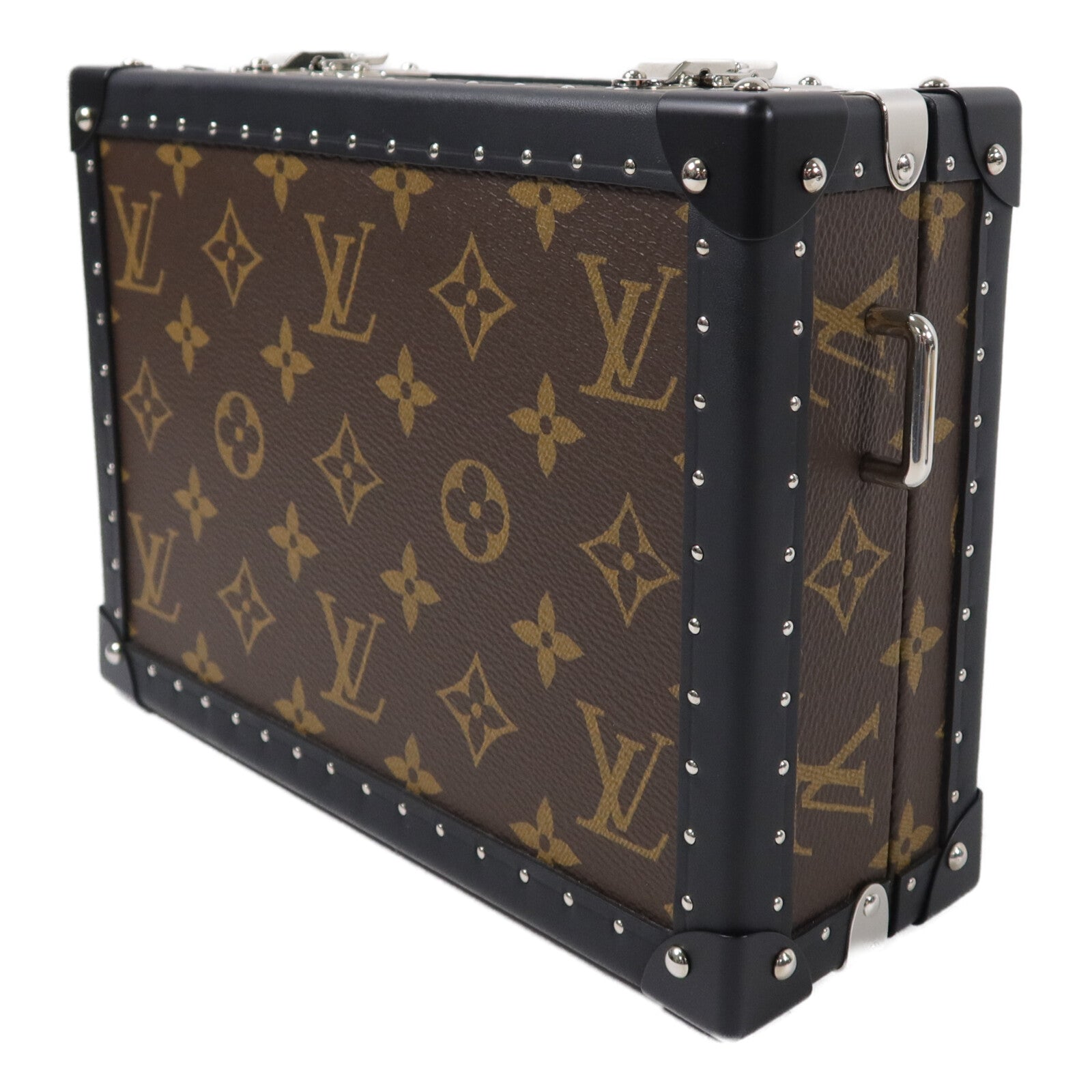 LOUIS VUITTON Monogram Macassar Clutch Box肩背袋