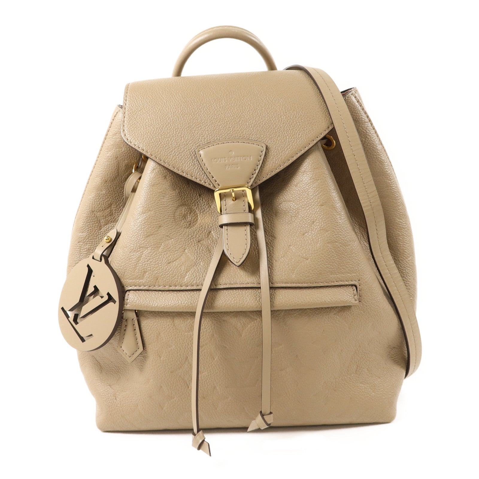 LOUIS VUITTON Monogram Empreinte Montsouris PM金扣背包