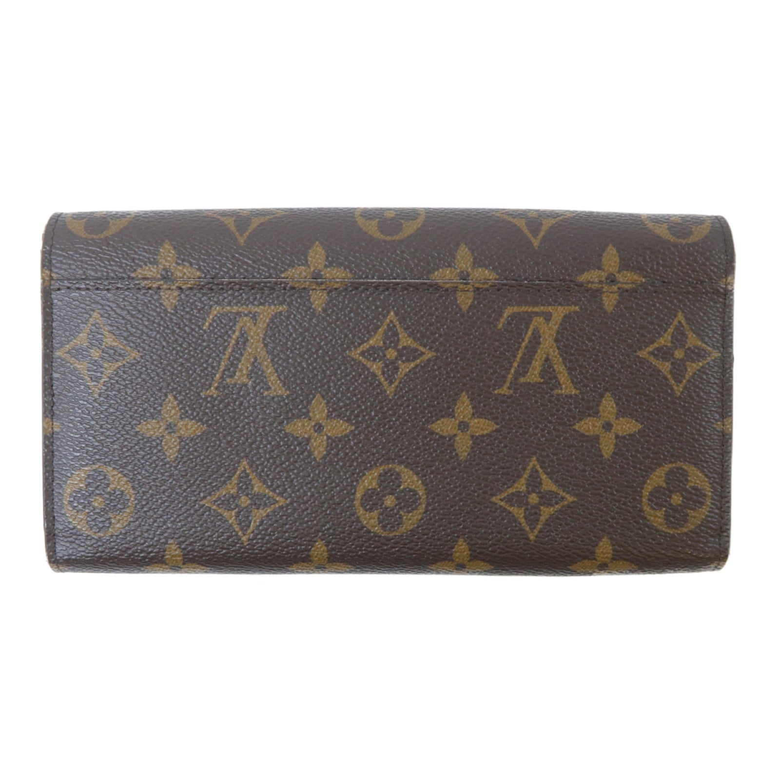 LOUIS VUITTON Monogram Sarah Long Wallet金扣長錢包啡色/粉紅色