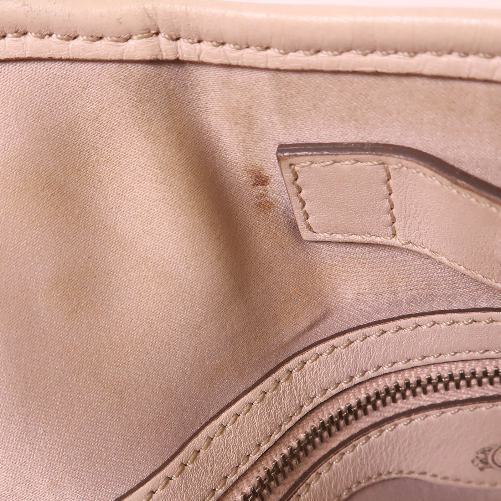 TOD'S 塗層帆布Shoulder Bag銀扣手挽袋
