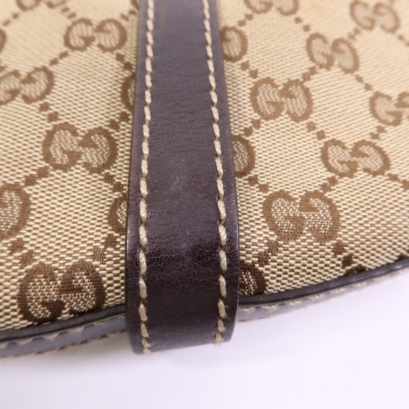 GUCCI 帆布Shoulder Bag金扣肩背袋