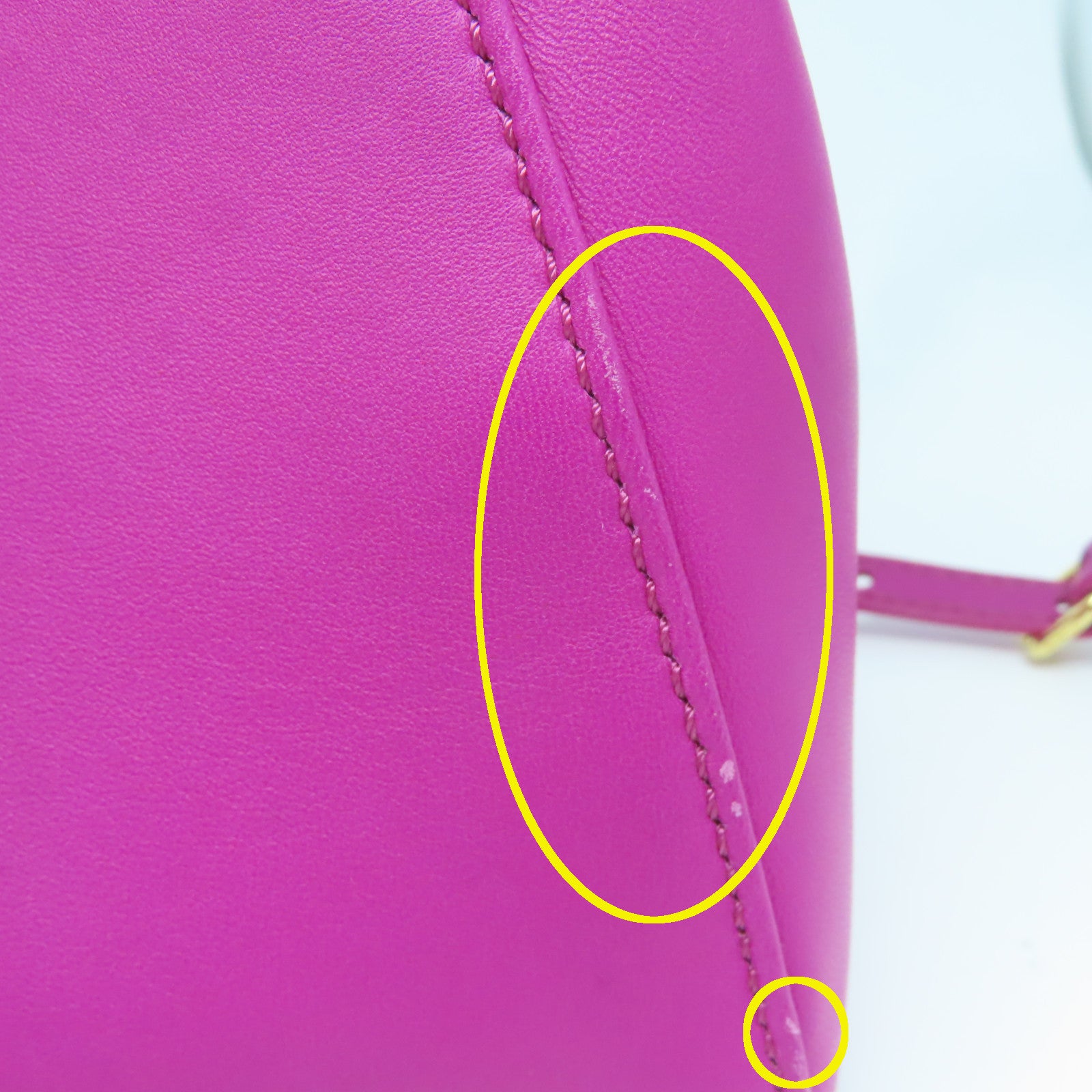 FENDI 【激減優惠】羊皮皮革Peekaboo金扣手挽肩背兩用袋桃紅色