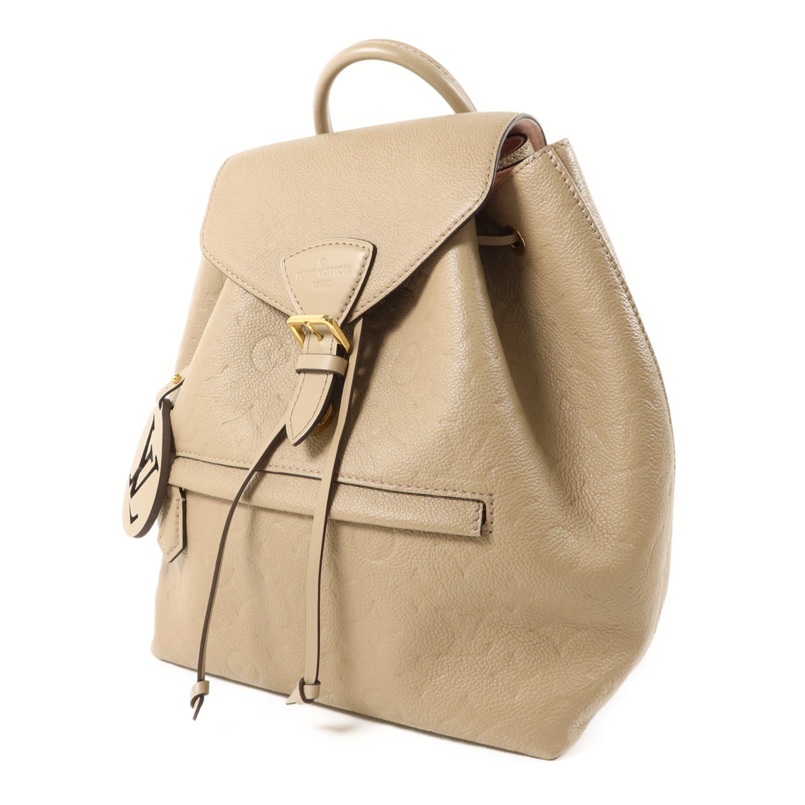 LOUIS VUITTON Monogram Empreinte Montsouris PM金扣背包