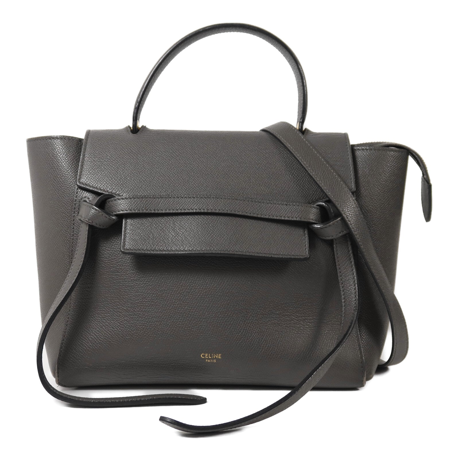 CELINE 牛皮皮革Micro Belt Bag手扣手挽肩背兩用袋
