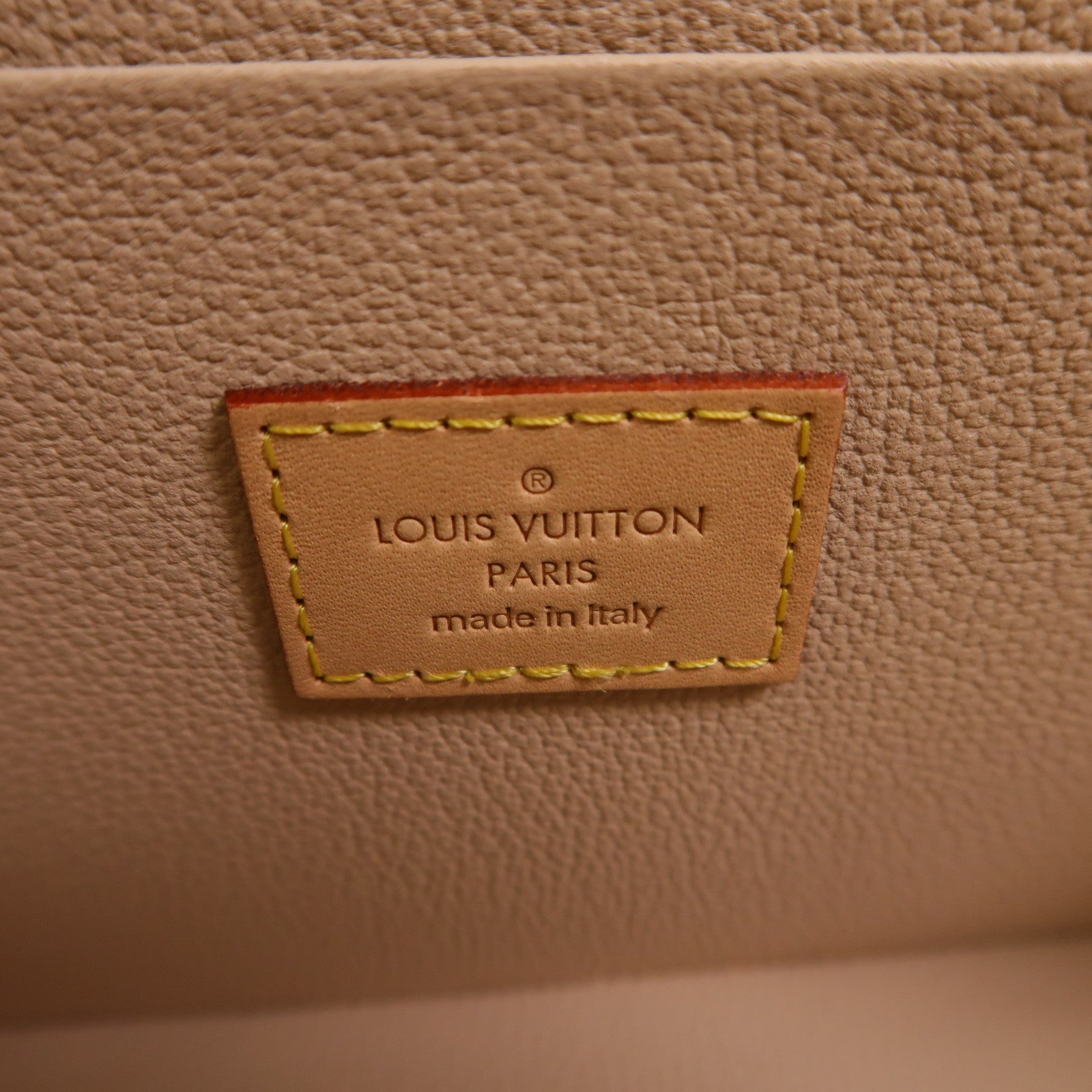 LOUIS VUITTON Monogram Nice BB金扣手挽袋棕色