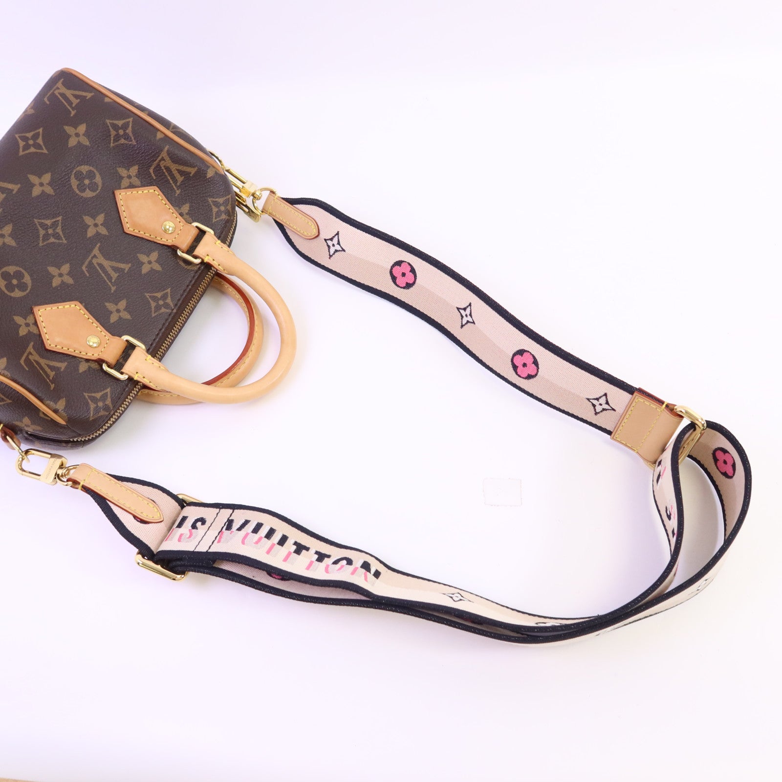 LOUIS VUITTON Monogram Speedy Bandouliere 20金扣手挽肩背兩用袋