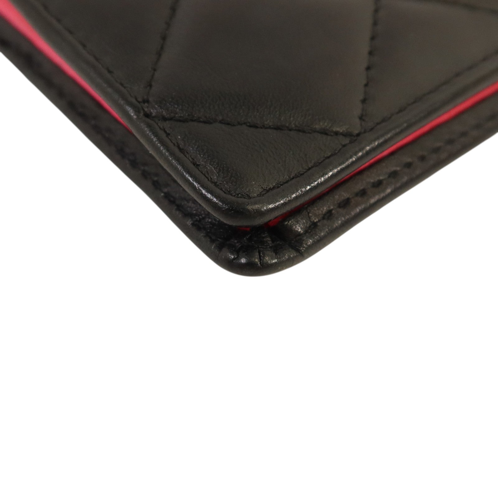 CHANEL 牛皮皮革Cambon Long Wallet銀扣長錢包