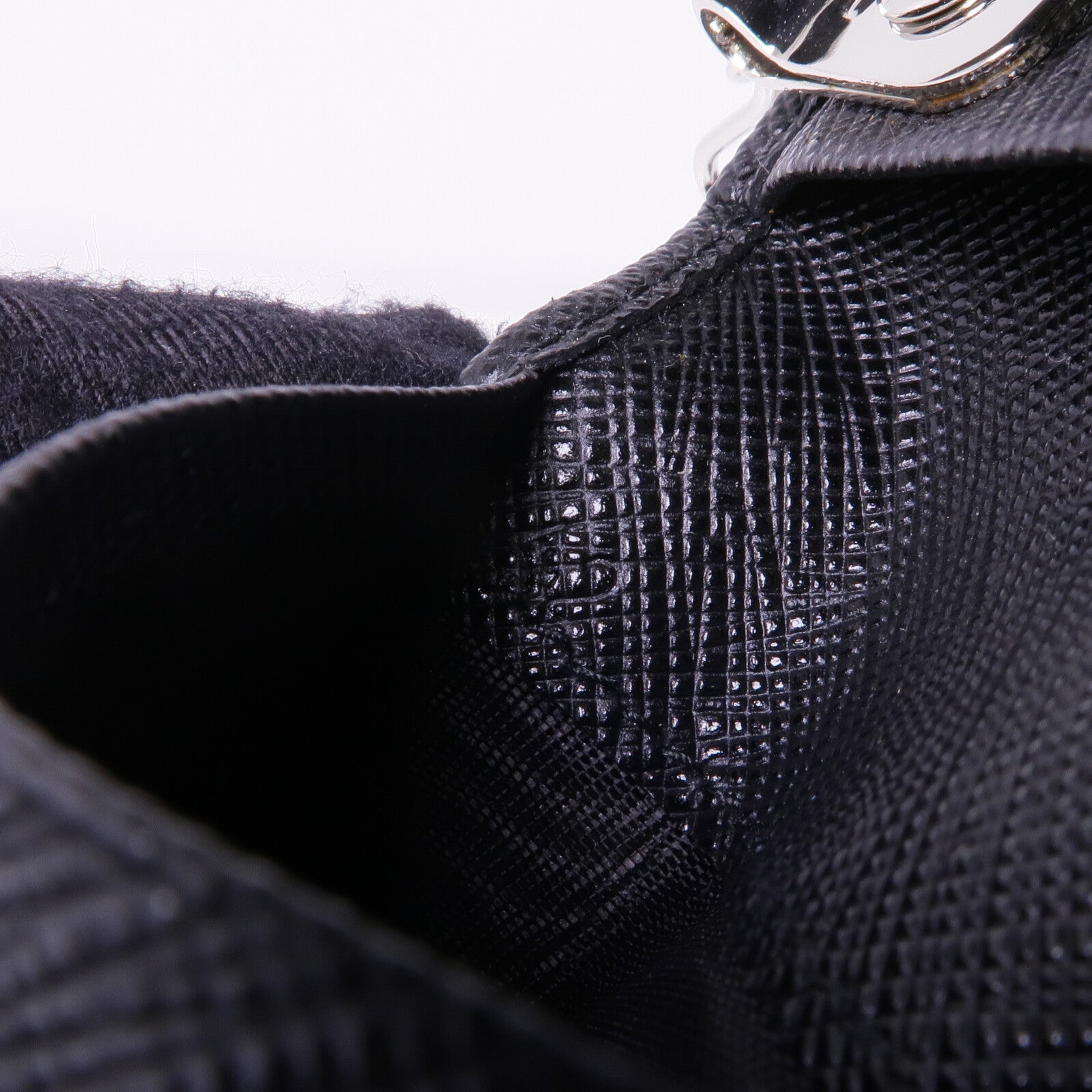 PRADA 牛皮皮革Key Case銀扣鎖匙包