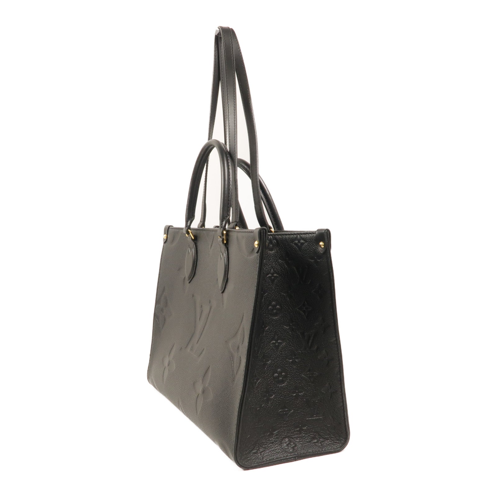 LOUIS VUITTON Monogram Empreinte On The Go MM手挽肩背兩用袋