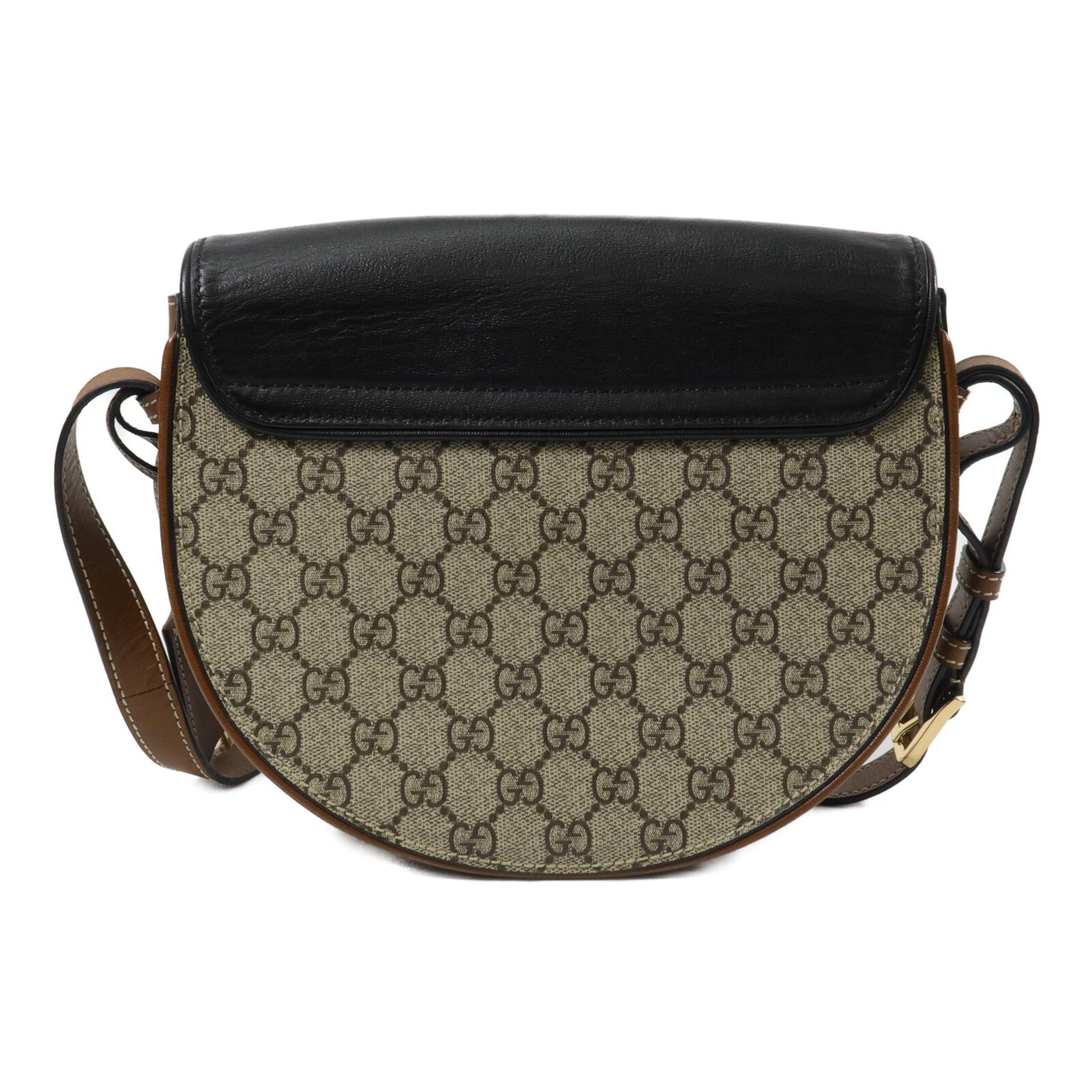 GUCCI 塗層帆布Padlock Saddle Small肩背袋