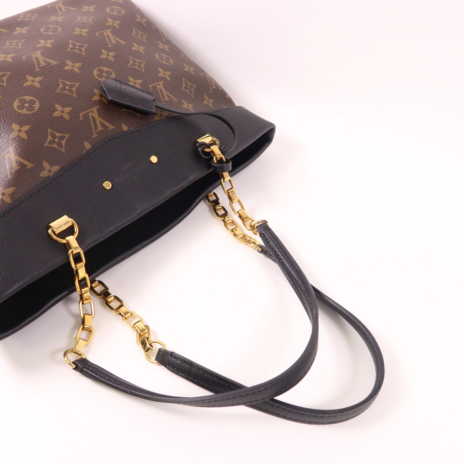 LOUIS VUITTON LV GHW Pallas Shopper Shoulder Bag M51198 Monogram Brown