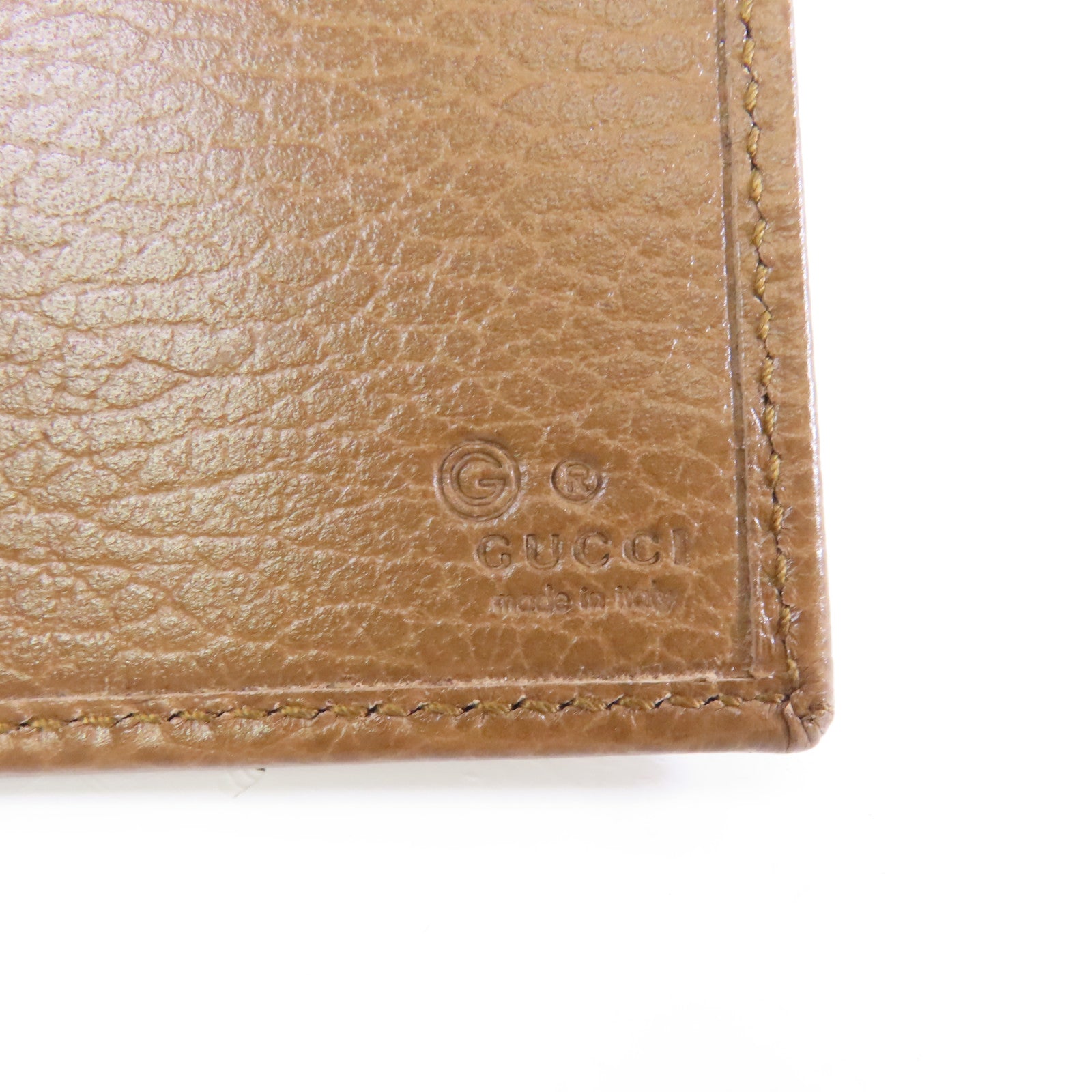 GUCCI 帆布Long Wallet金扣長錢包啡色