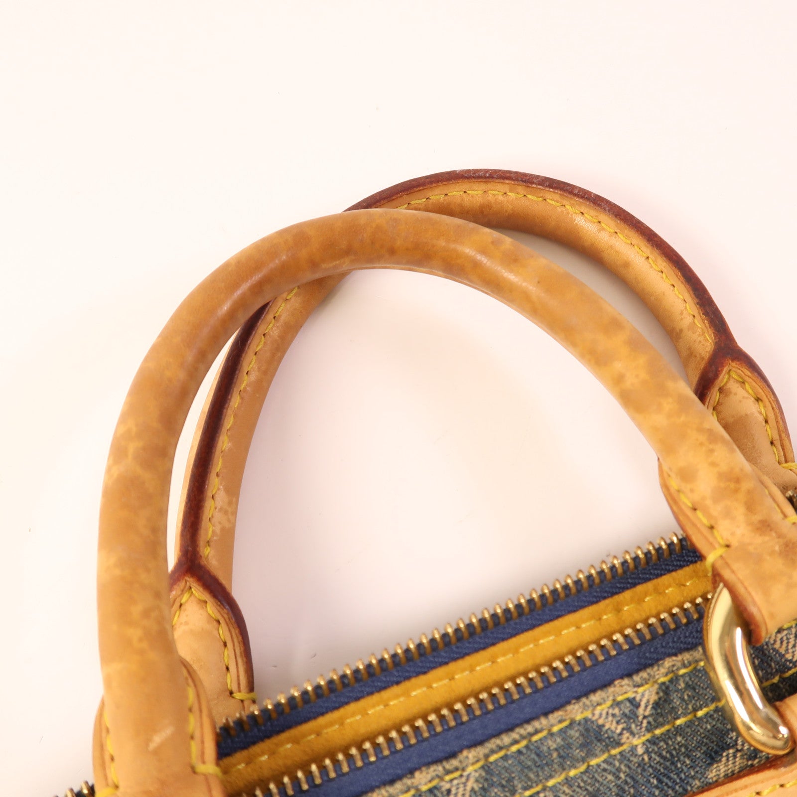 LOUIS VUITTON Monogram Denim Neo Speedy金扣手挽袋