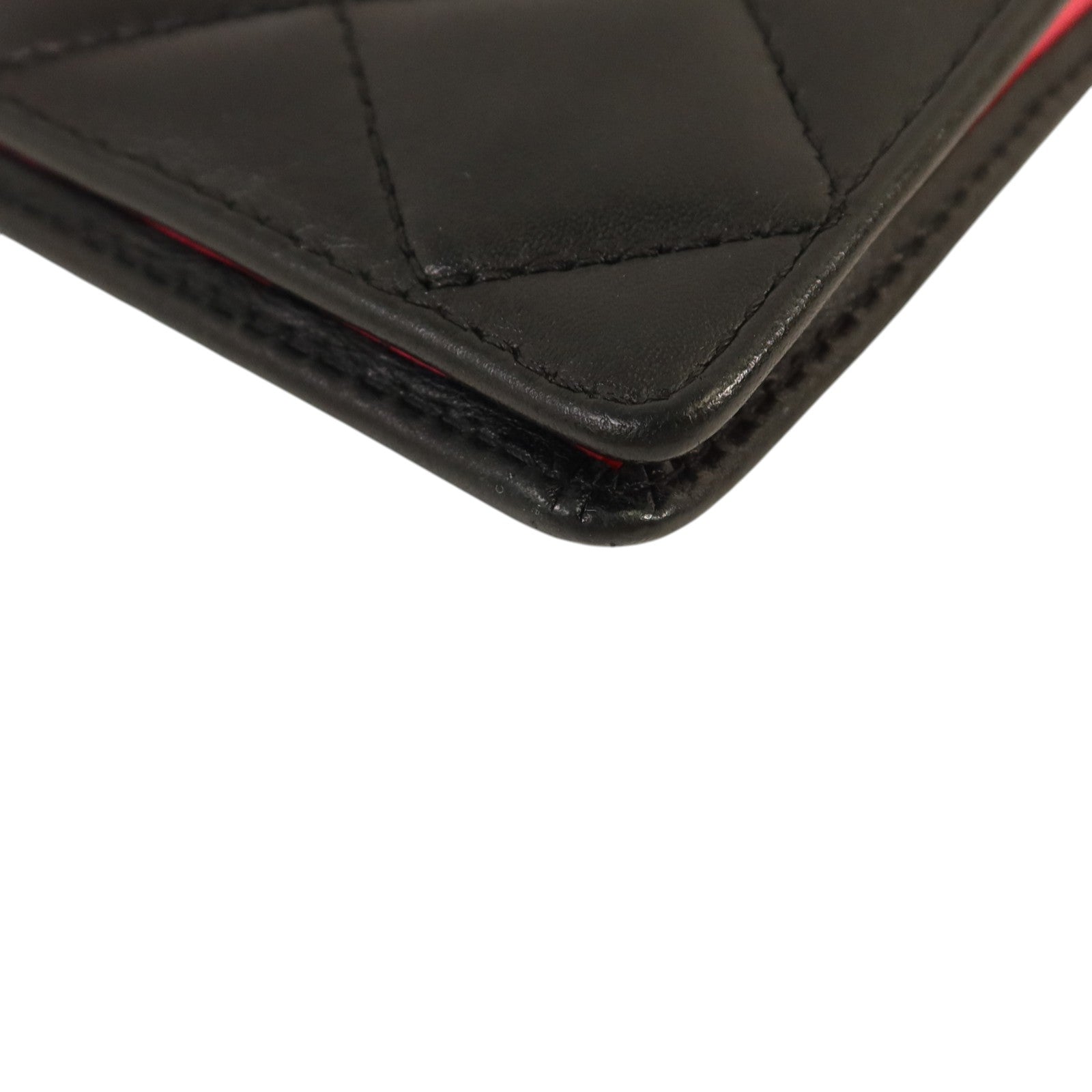 CHANEL 牛皮皮革Cambon Long Wallet銀扣長錢包