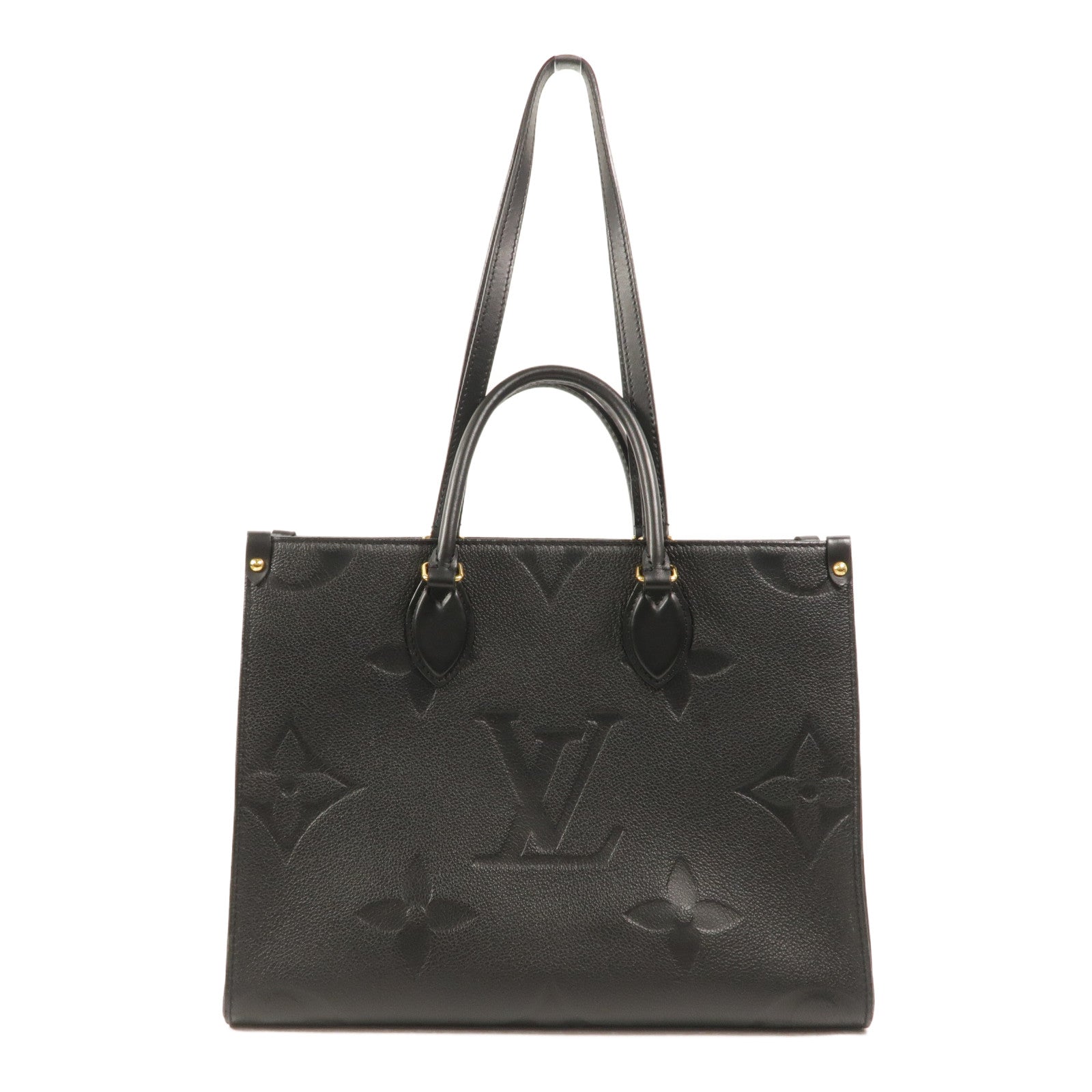 LOUIS VUITTON Monogram Empreinte On The Go MM手挽肩背兩用袋
