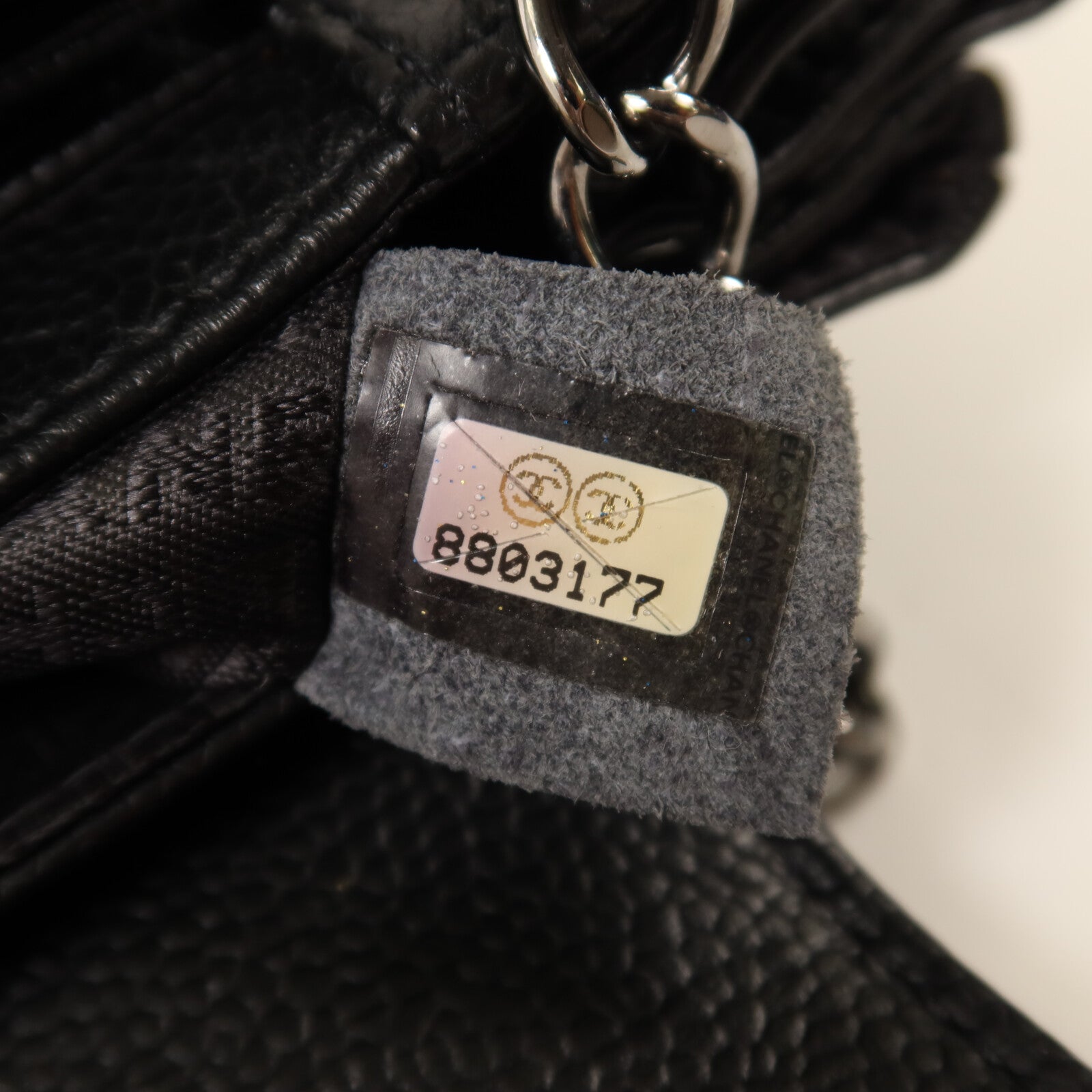 CHANEL 牛皮皮革Accordion Flap銀扣鏈帶肩背袋