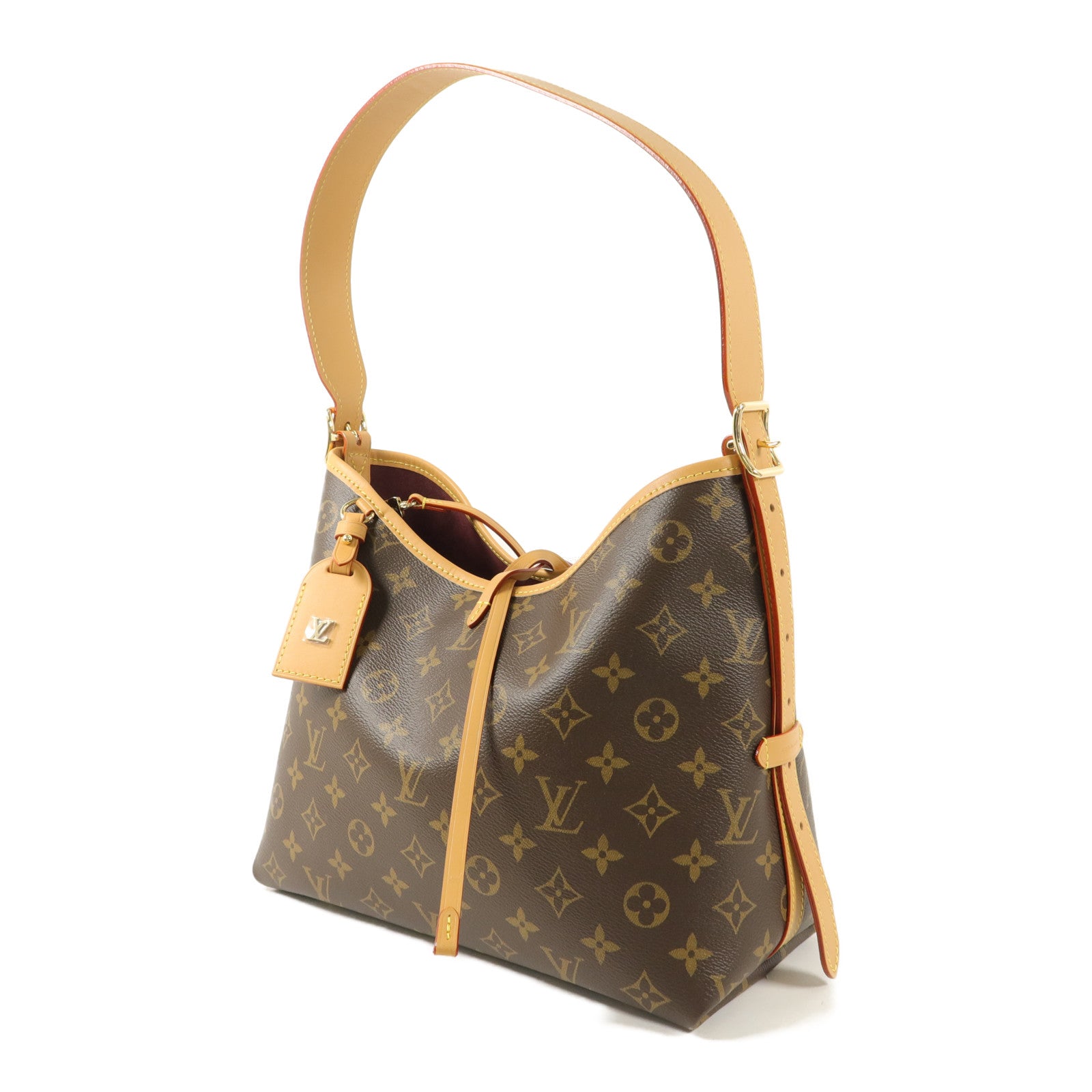 LOUIS VUITTON Monogram CarryAll PM金扣肩背袋