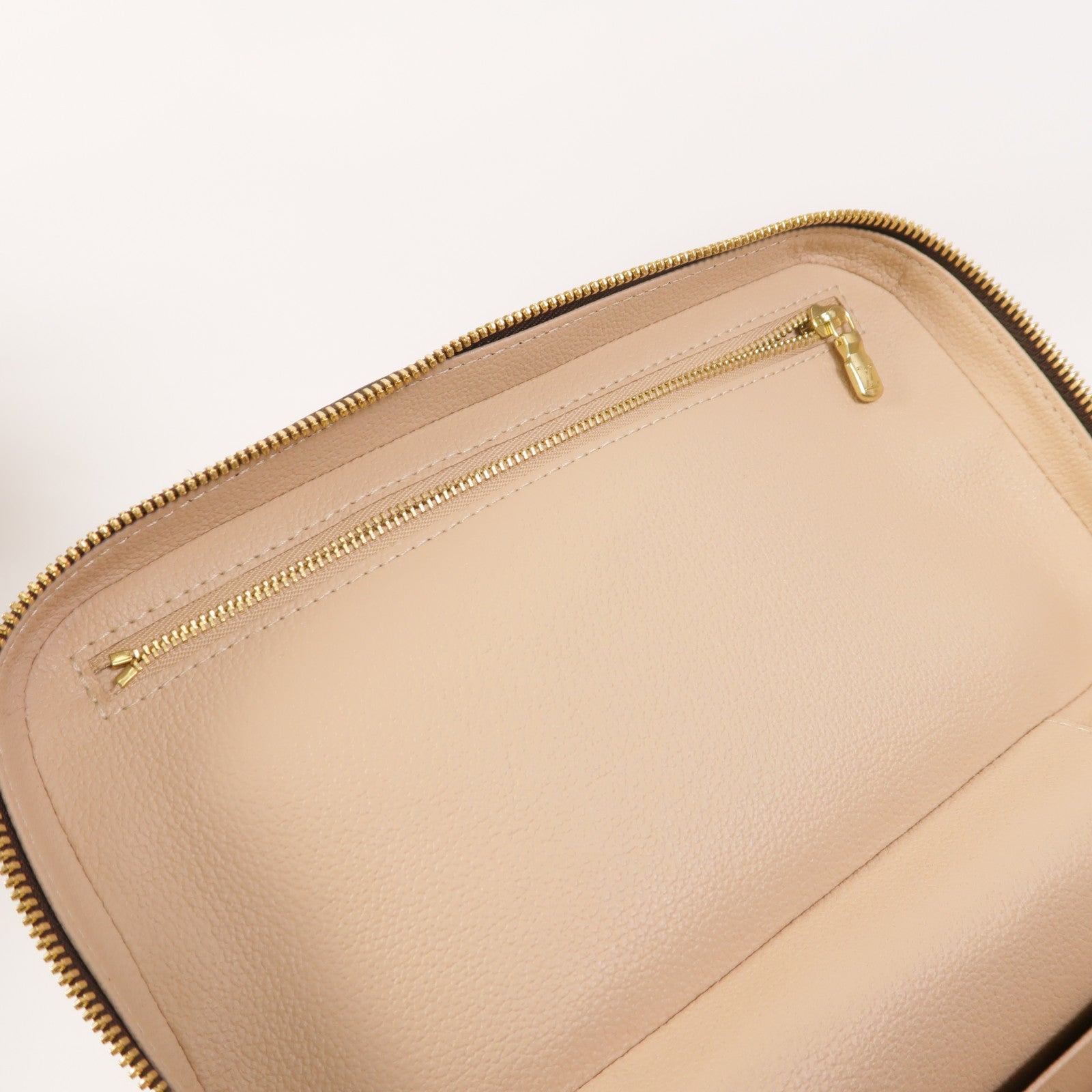 LOUIS VUITTON Monogram Nice BB金扣手挽袋棕色