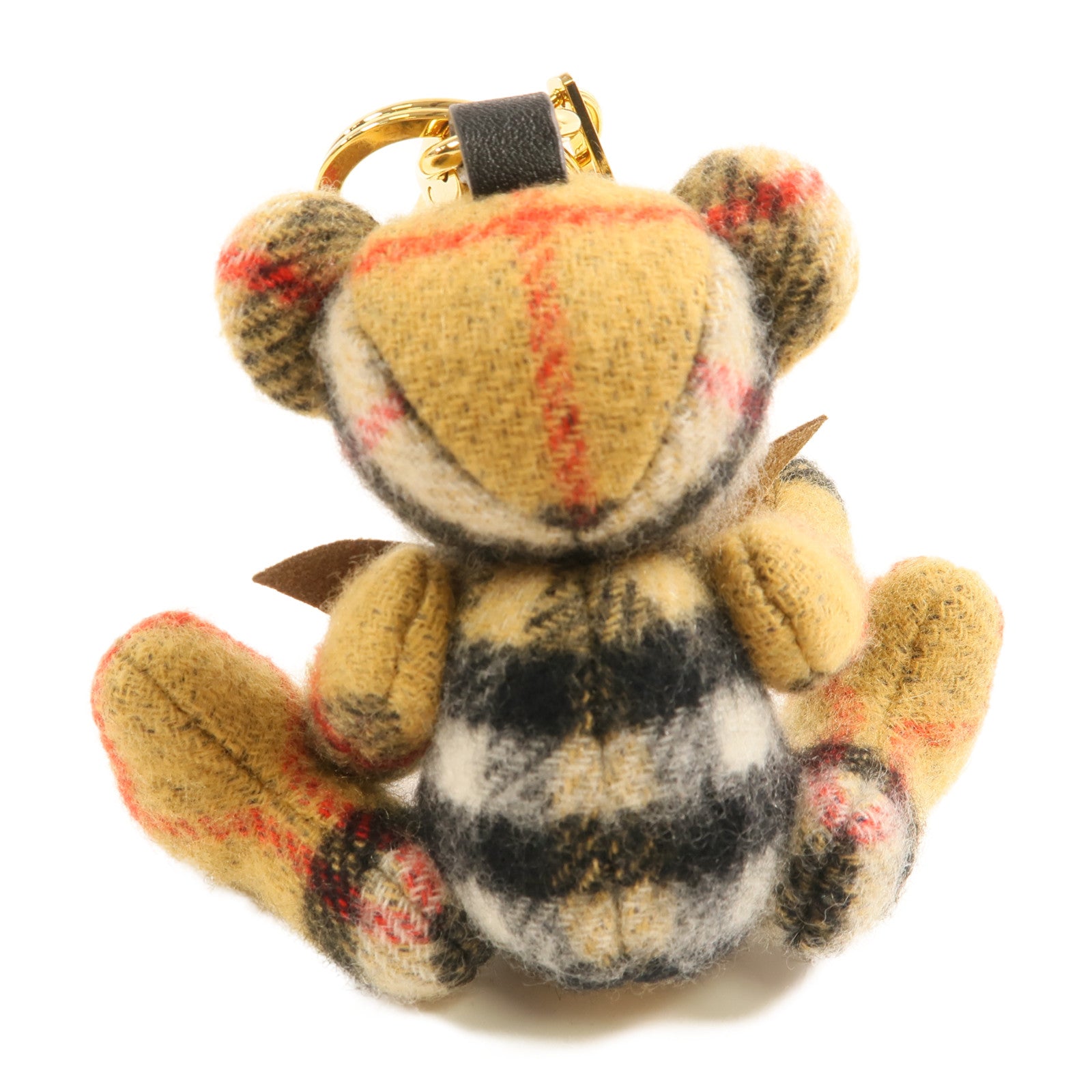 BURBERRY 棉質Thomas Bear Charm/Key Ring金扣掛飾/鑰匙圈
