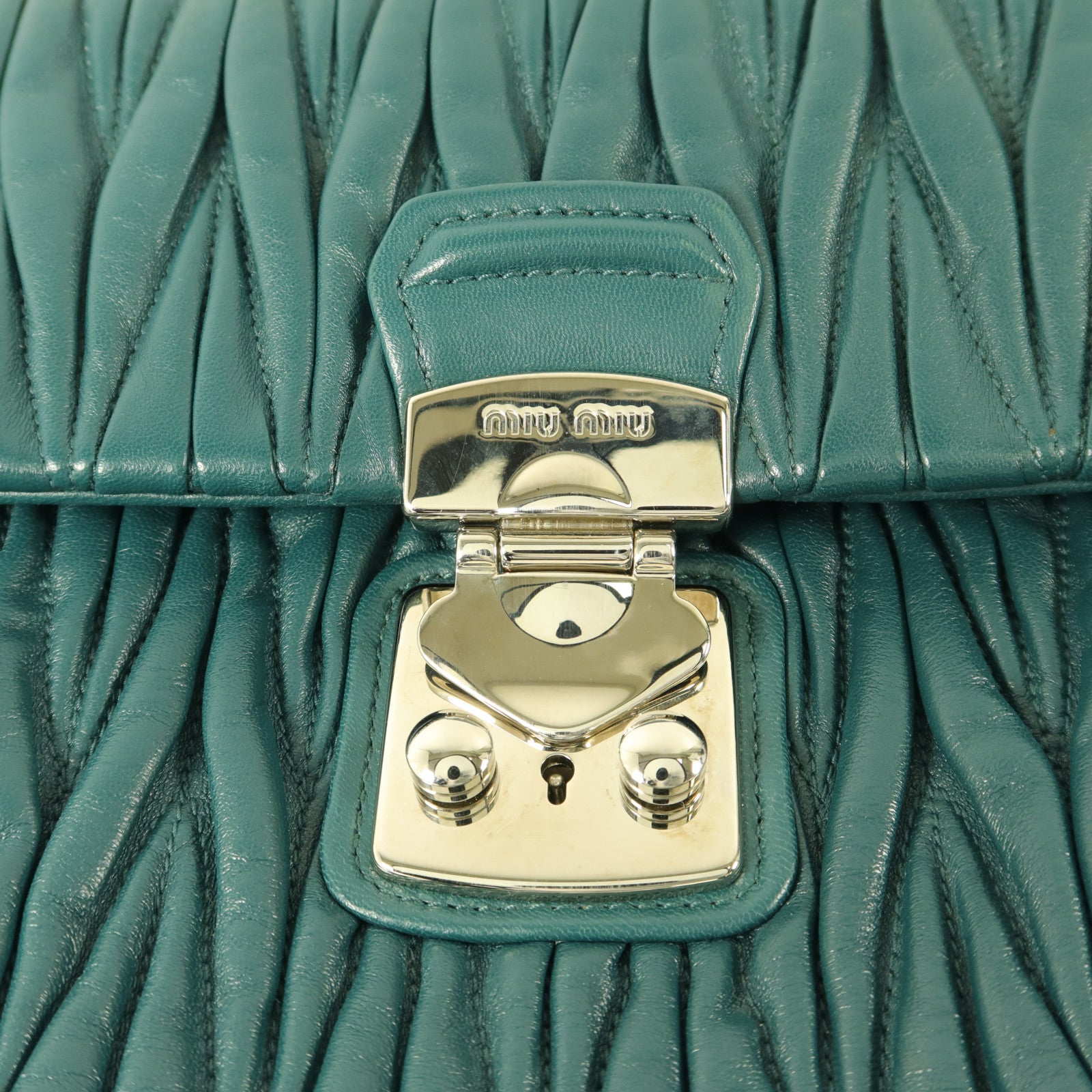 Miu Miu 牛皮皮革Matelasse 2 Way Shoulder Bag手挽肩背兩用袋