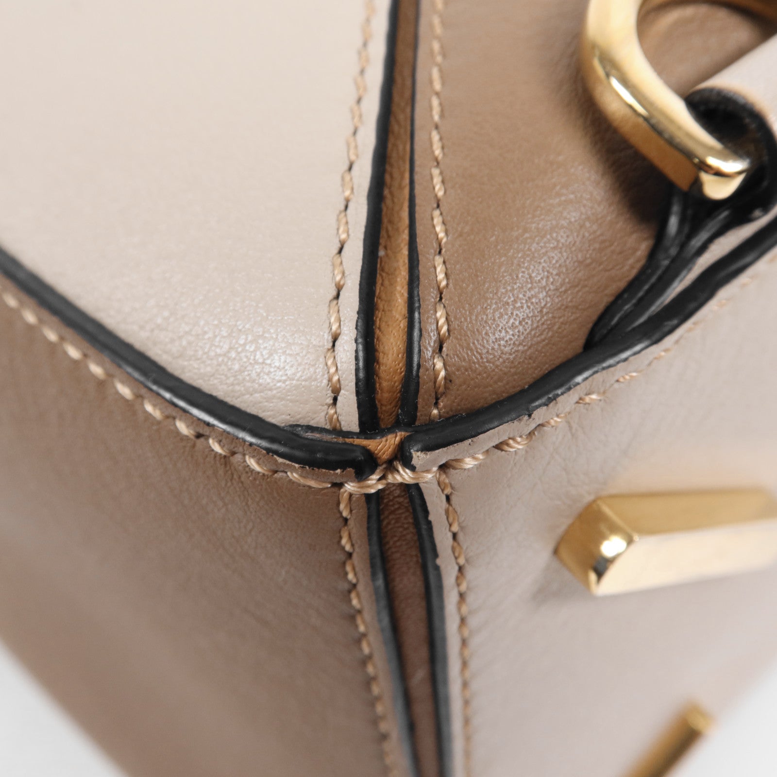 LOEWE 牛皮皮革Puzzle Medium金扣手挽肩背兩用袋