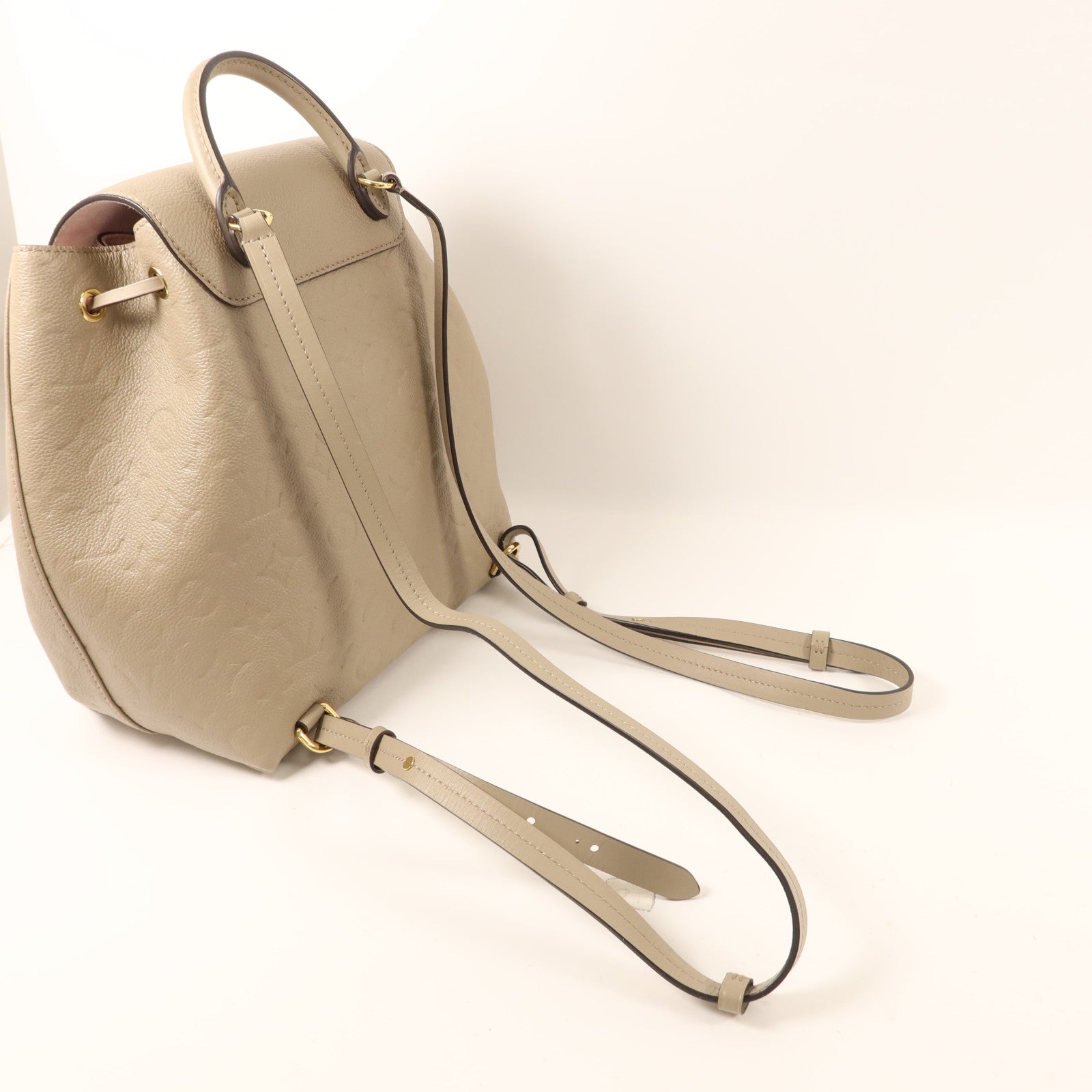 LOUIS VUITTON Monogram Empreinte Montsouris PM金扣背包