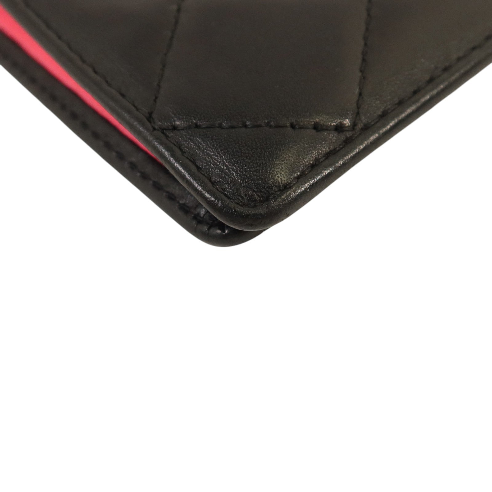 CHANEL 牛皮皮革Cambon Long Wallet銀扣長錢包