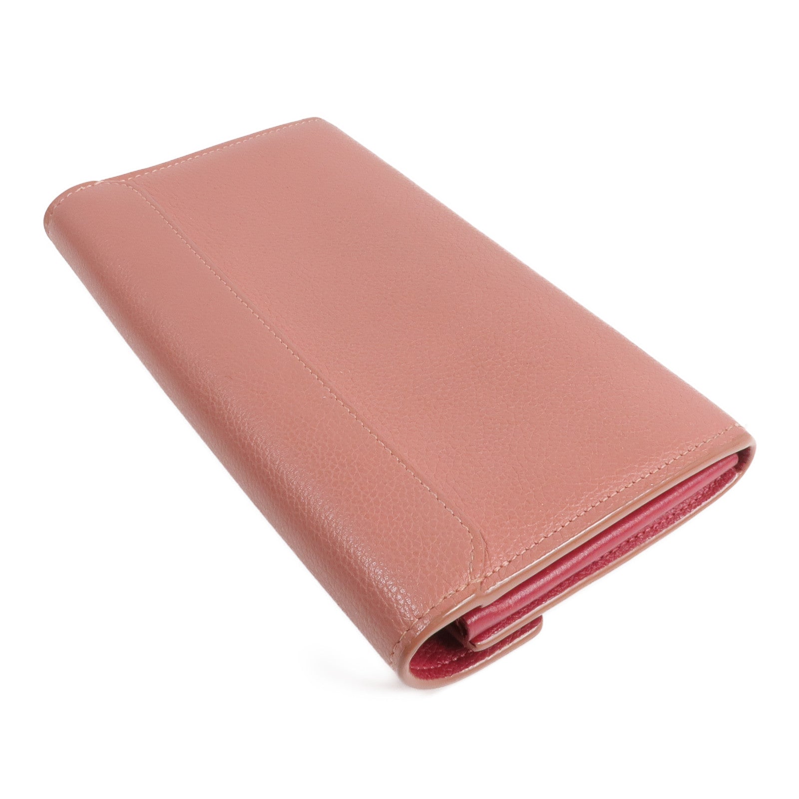 LOUIS VUITTON 牛皮皮革Portefeuille Mylockme銀扣長錢包