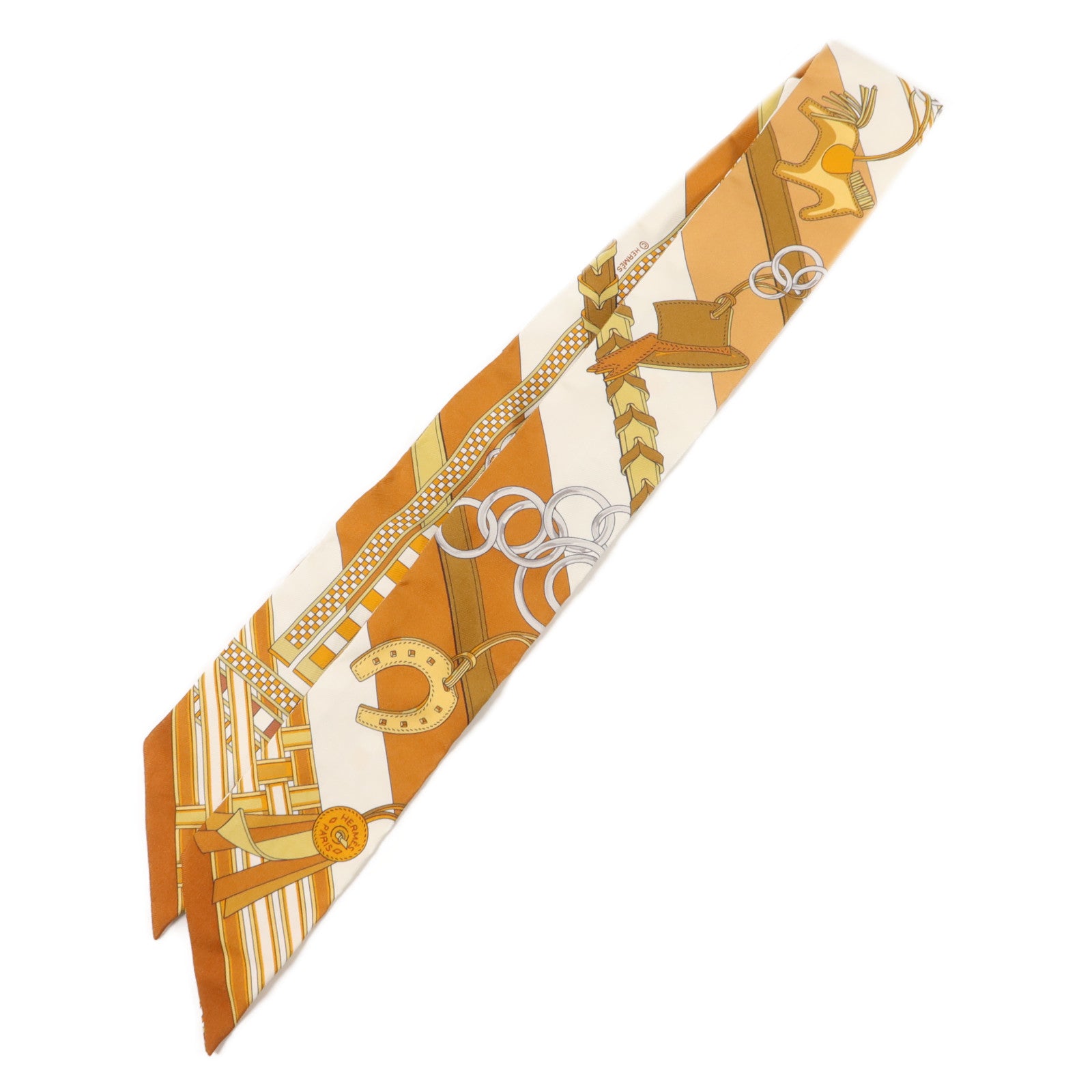HERMES 絲質Twilly絲巾