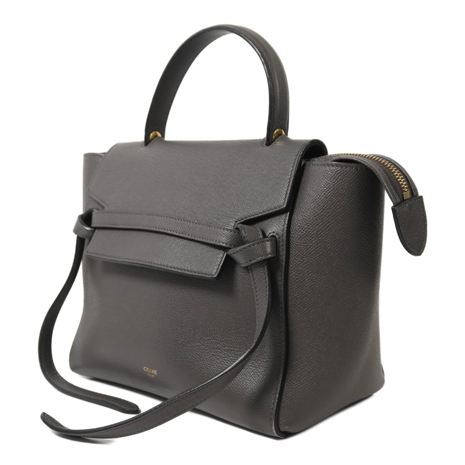 CELINE 牛皮皮革Micro Belt Bag手扣手挽肩背兩用袋