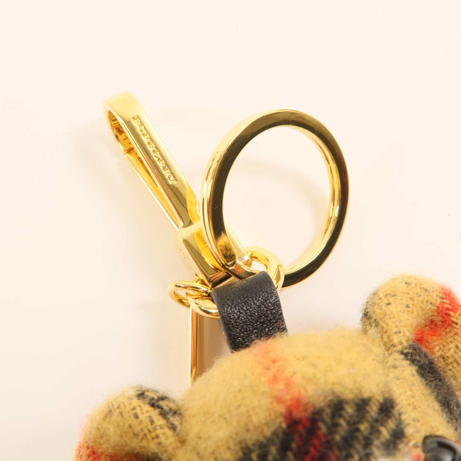 BURBERRY 棉質Thomas Bear Charm/Key Ring金扣掛飾/鑰匙圈