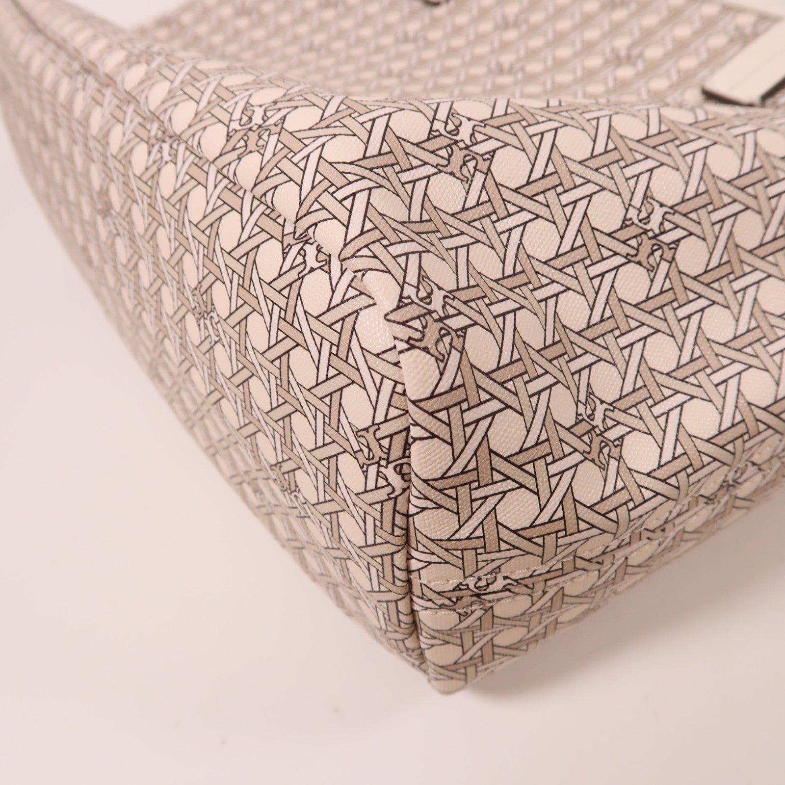 塗層帆布Shoulder Tote金扣肩背袋/手挽袋