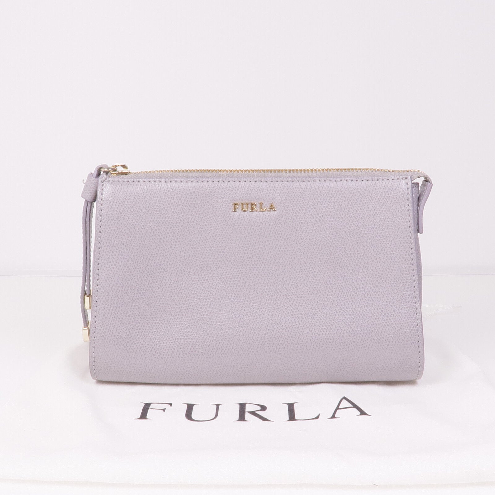 Furla 牛皮皮革Clutch Bag金扣手拿包