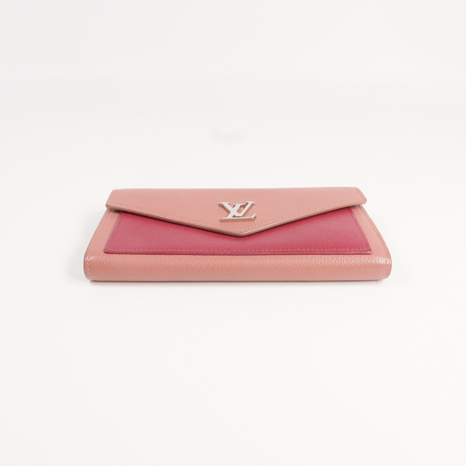 LOUIS VUITTON 牛皮皮革Portefeuille Mylockme銀扣長錢包