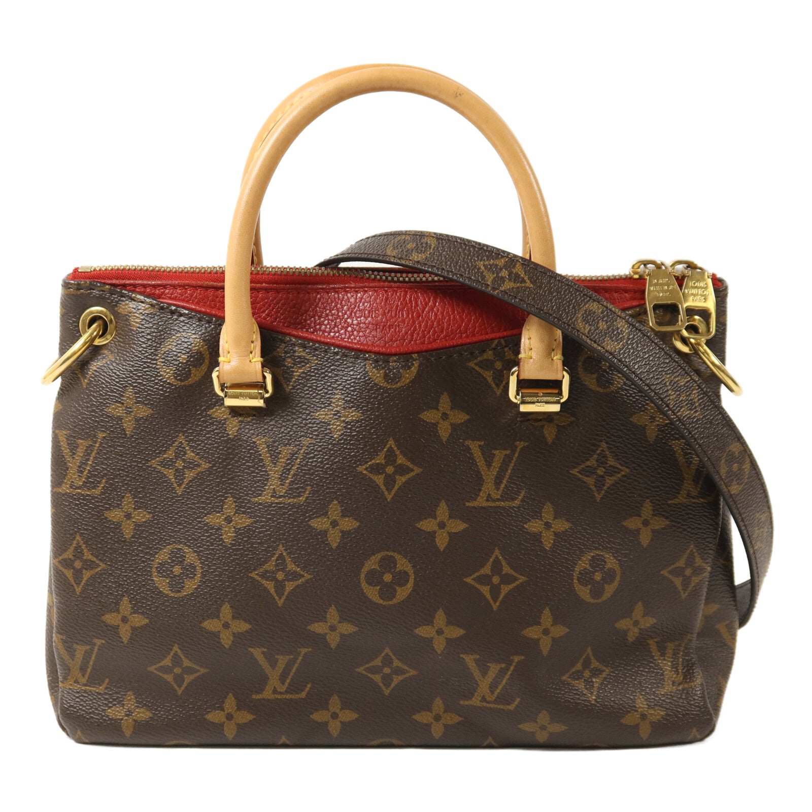 LOUIS VUITTON Monogram Pallas BB金扣手挽肩背兩用袋