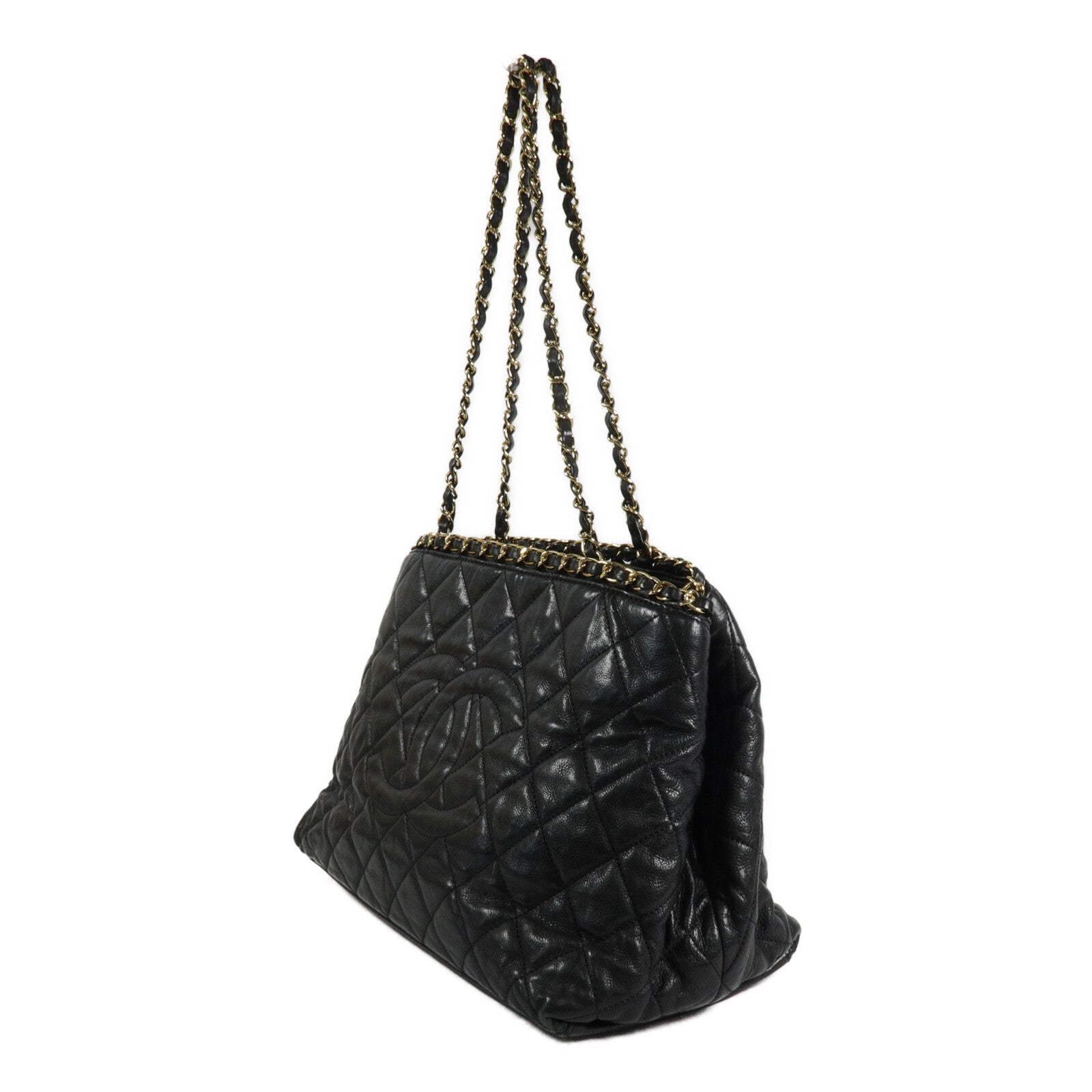 CHANEL 牛皮皮革Chain Me Tote鏈帶肩背袋/手挽袋