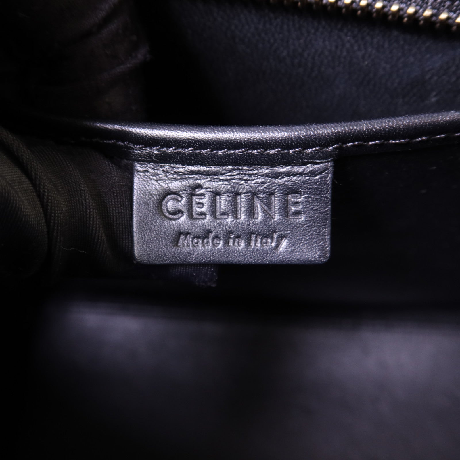 CELINE 牛皮皮革Nano Luggage金扣手挽肩背兩用袋