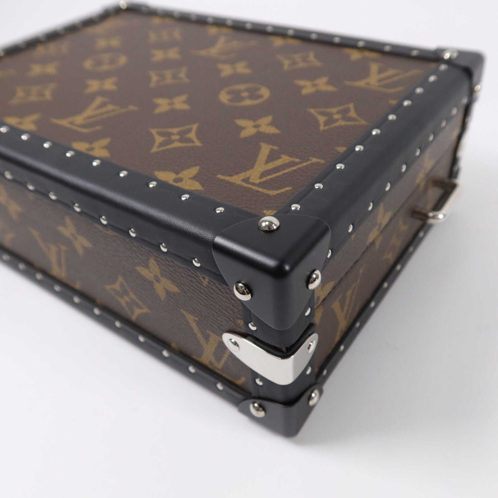 LOUIS VUITTON Monogram Macassar Clutch Box肩背袋